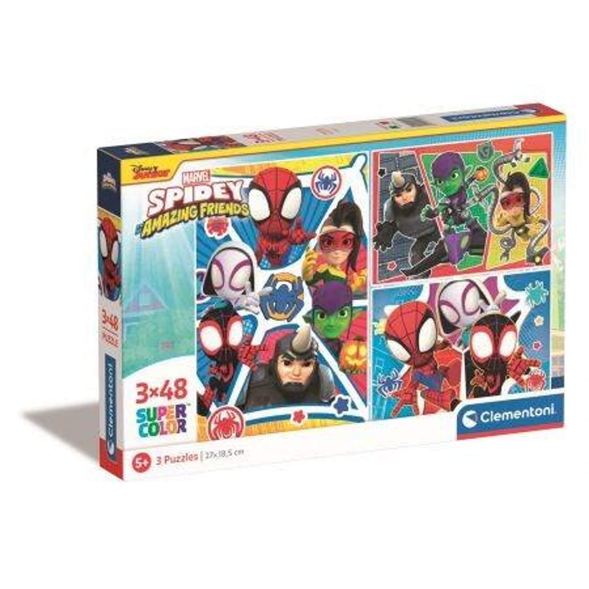 

Puzzle 3x48 elementów Spider and Friends CLEMENTONI 25282