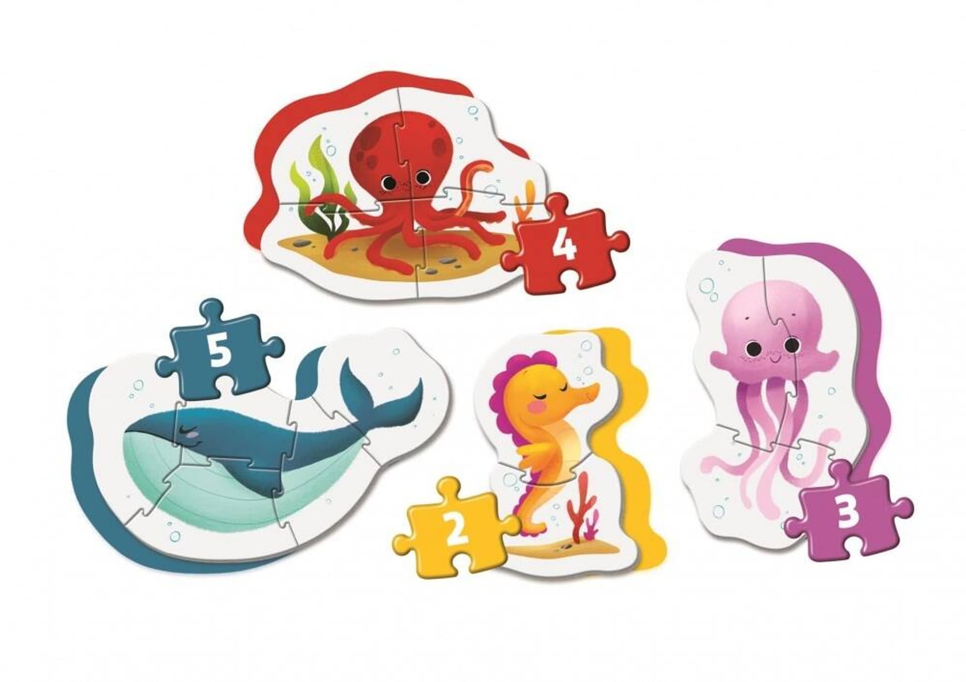 

Puzzle Moje Pierwsze 2,3,4,5 elementów Morze CLEMENTONI 20835 CLM