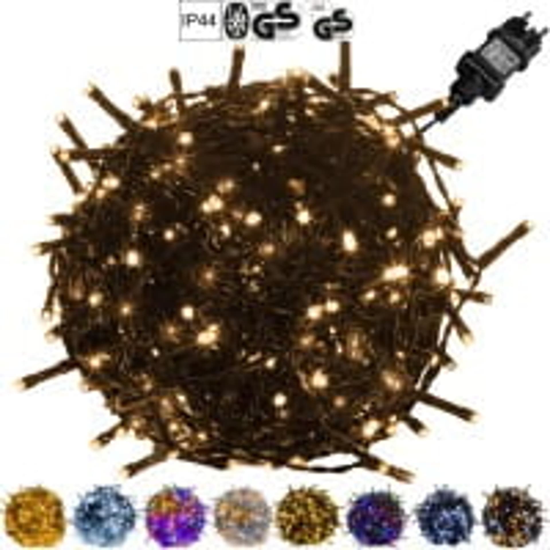 

Lampki 400 led zewnętrzne ciepłe białe JoyLight 40 m IP44 zasilanie sieciowe