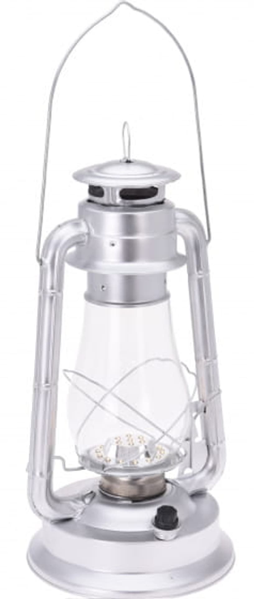 

Latarnia LED 37cm stal nierdzewna Srebrna