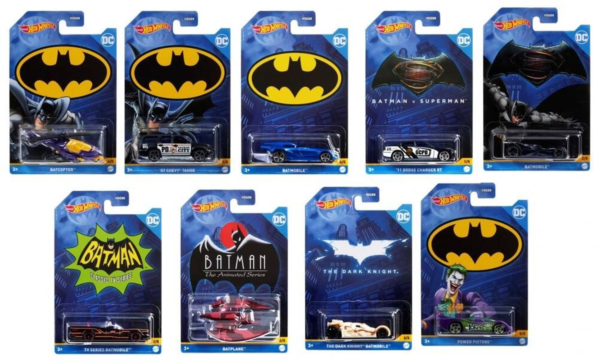 

HW SAMOCHODZIK 1SZT BATMAN MIX HDG89 B/C24 1SZT