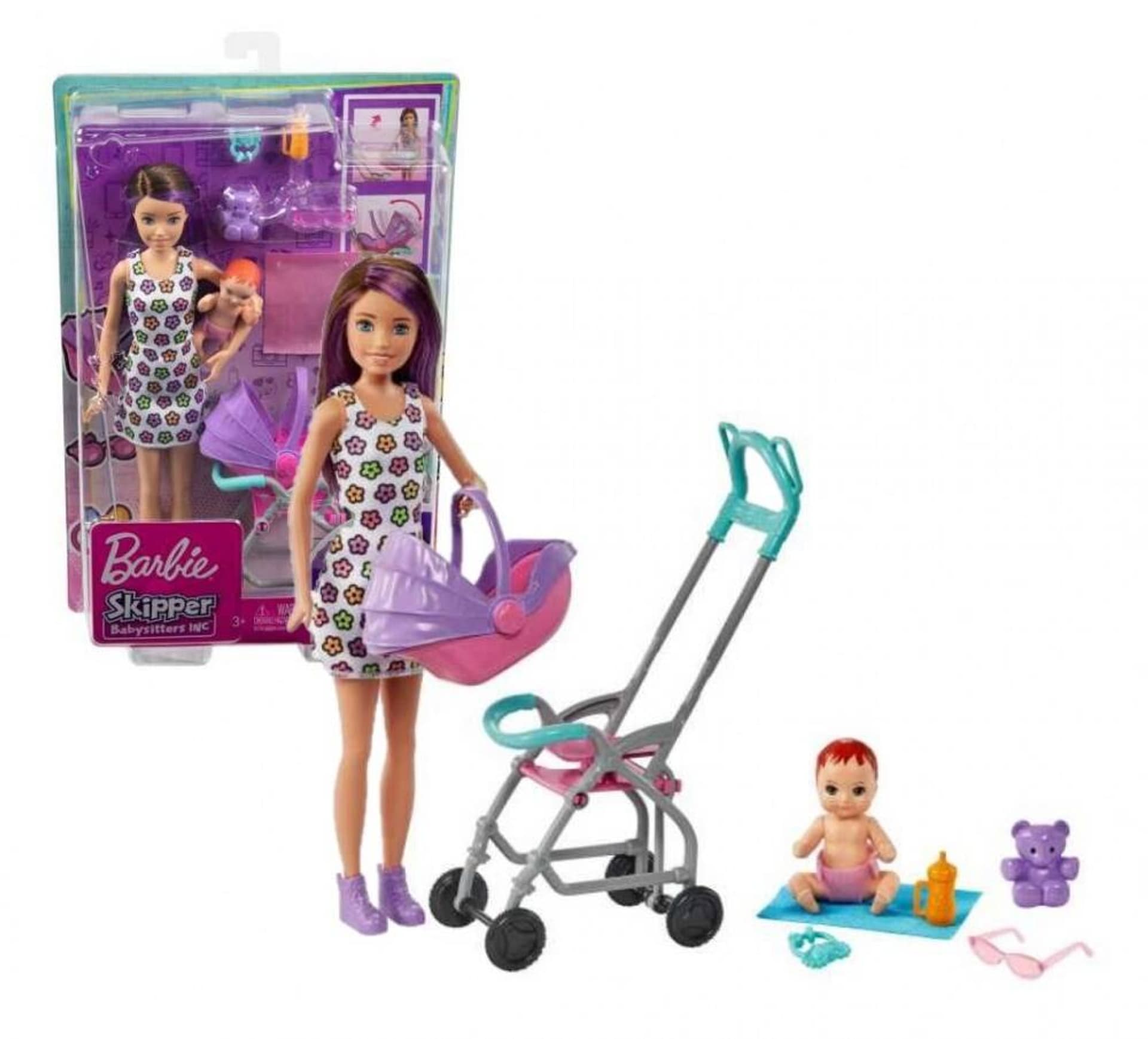 

Barbie Skipper zestaw opiekunka GXT34
