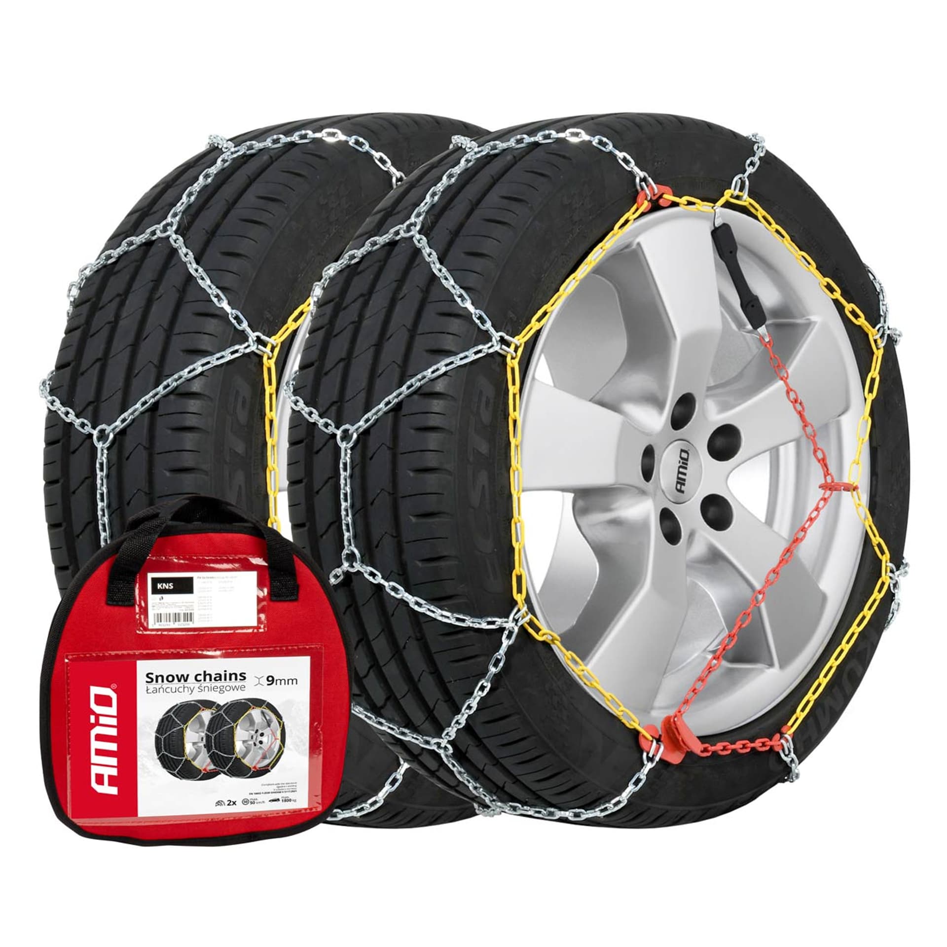 

Łańcuchy śniegowe ö-norm 9mm + bag kns-130 amio-02322