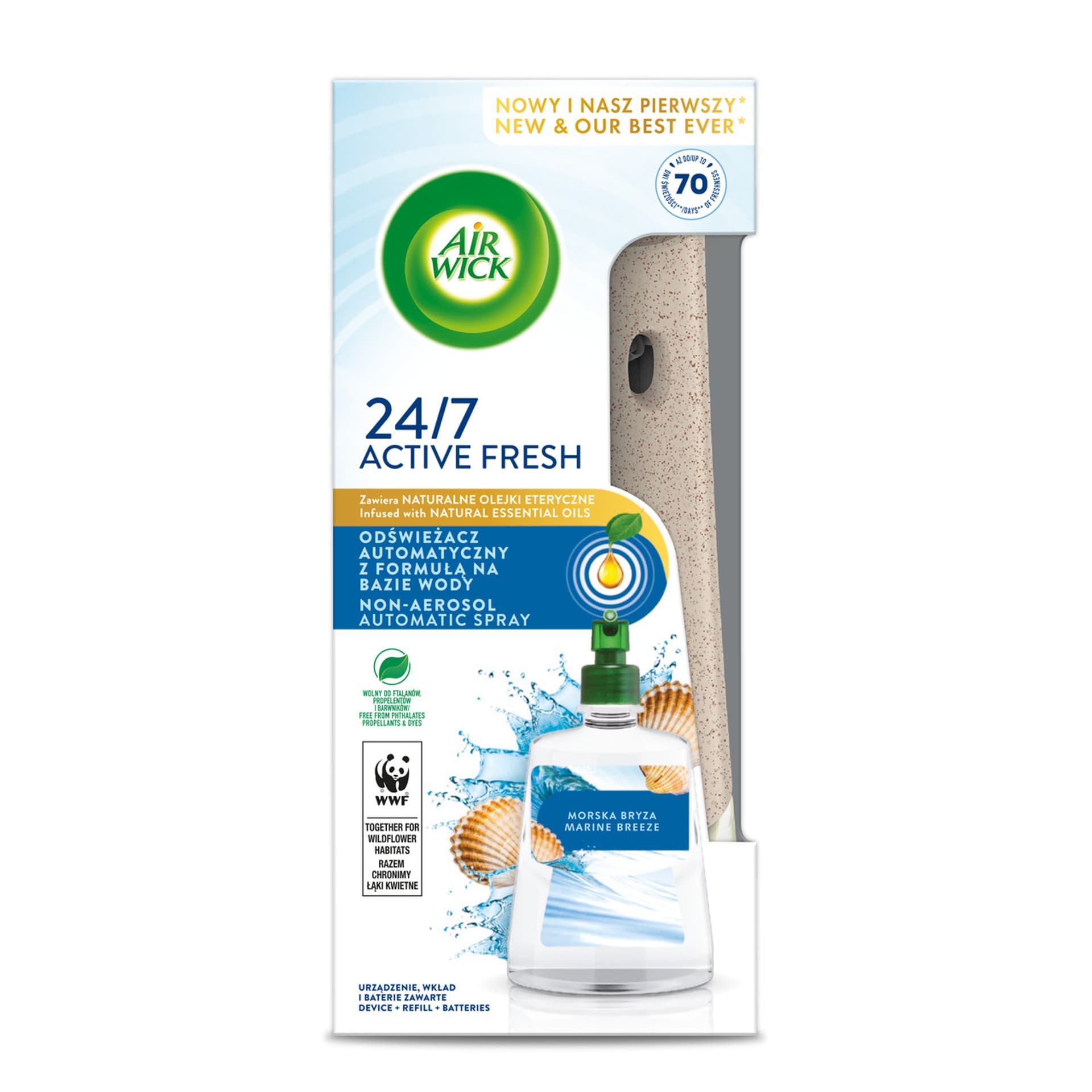 

Odświeżacz AIR WICK Active Fresh komplet 228ml Morska Bryza *10028