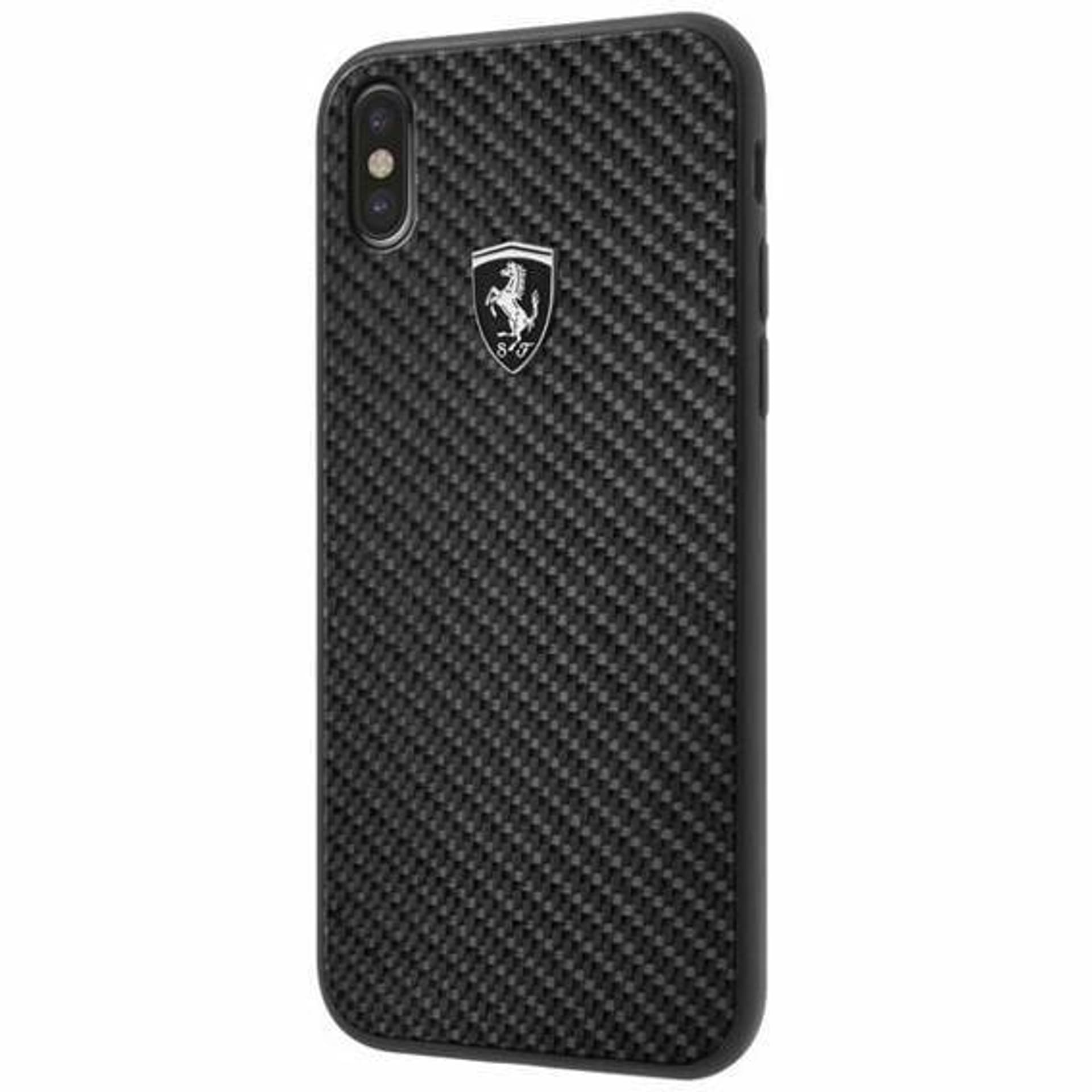 

Ferrari Hardcase FEHCAHCPXBK iPhone X/Xs black/czarny Carbon Heritage