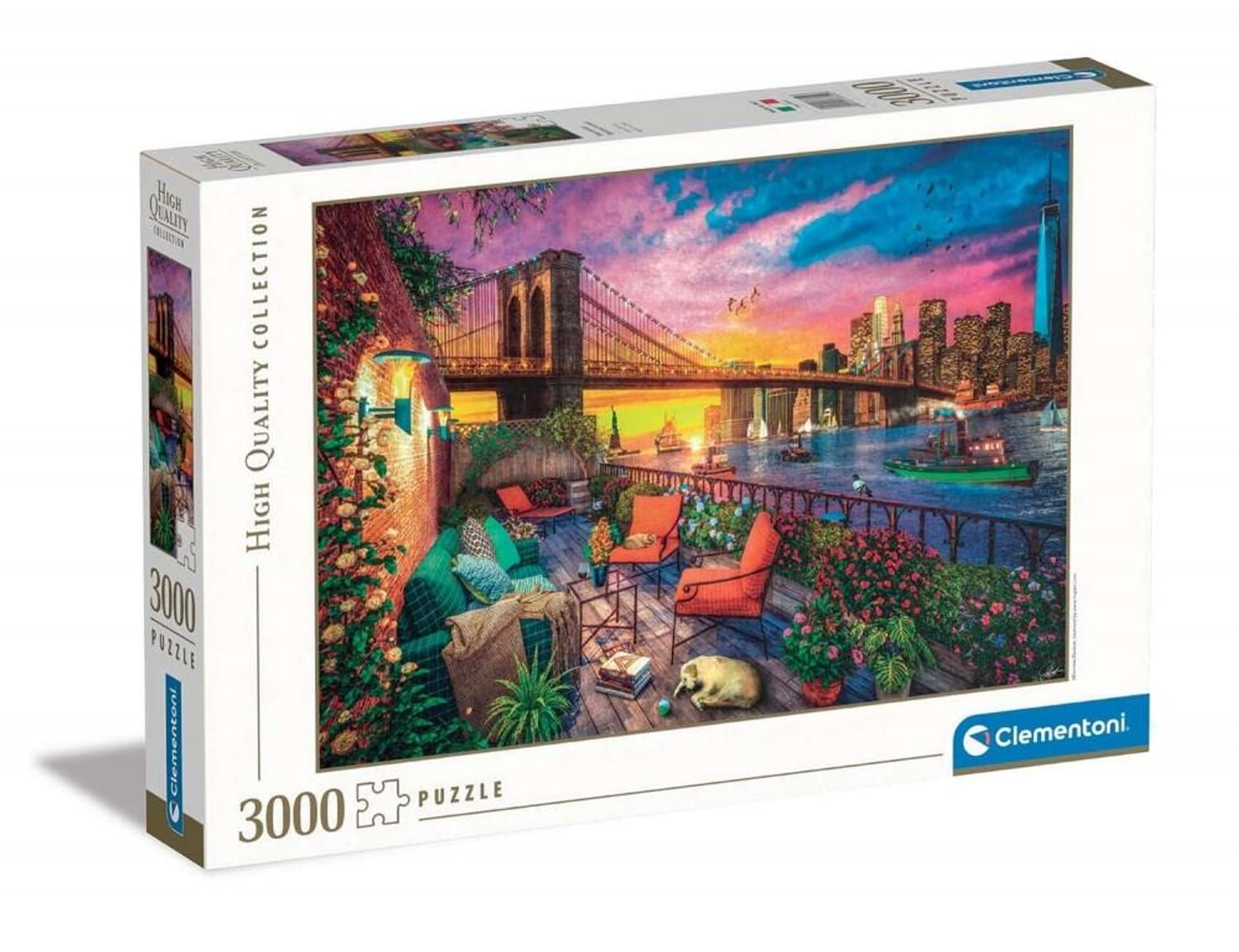 

Puzzle 3000 elenetów Manhattan Balcony CLEMENTONI 33552