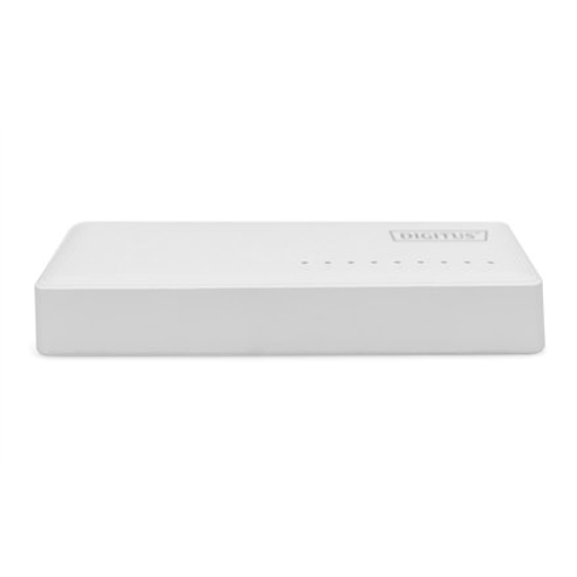 

Digitus 8-portowy przełącznik Gigabit Ethernet DN-80064-1 10/100/1000 Mb/s (RJ-45), niezarządzalny, stacjonarny, Rj-45)/niezarządzalny/stacjonarn