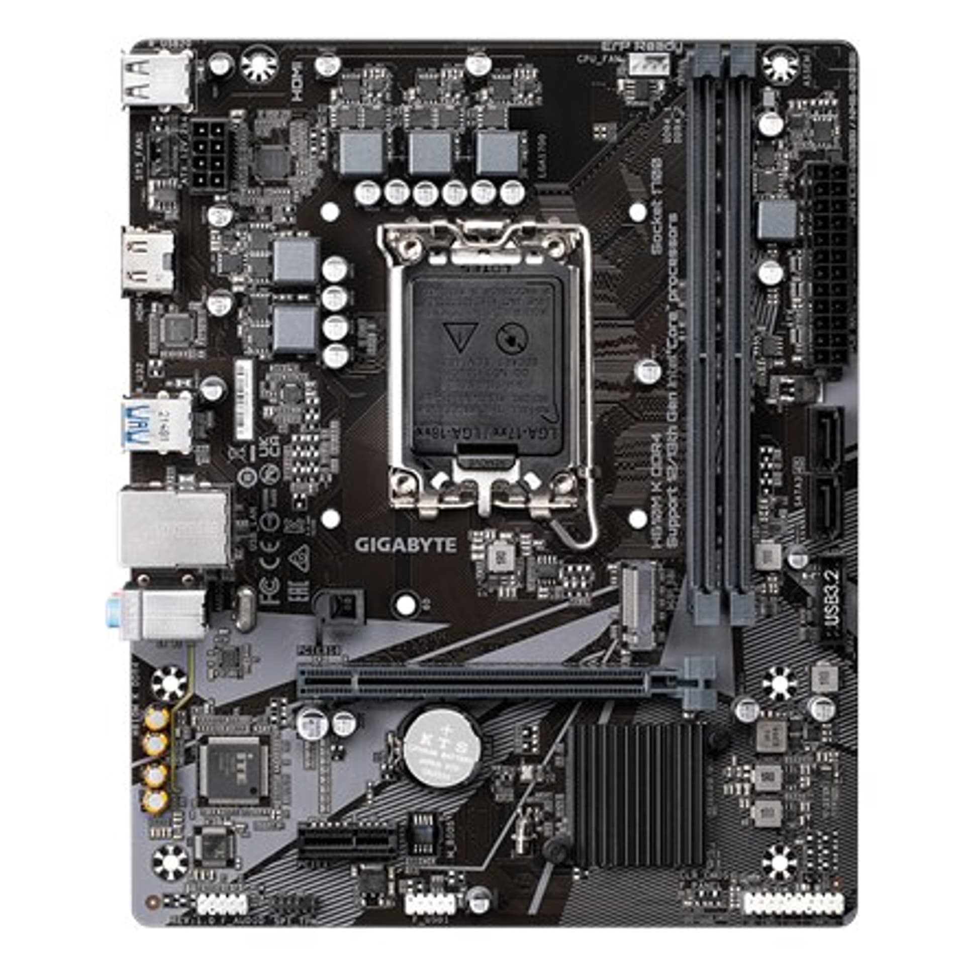 

Gigabyte H610M K DDR4 1.0 M/B Rodzina procesorów Intel, Gniazdo procesora LGA1700, DDR4 DIMM, Gniazda pamięci 2, Obsługiwane int