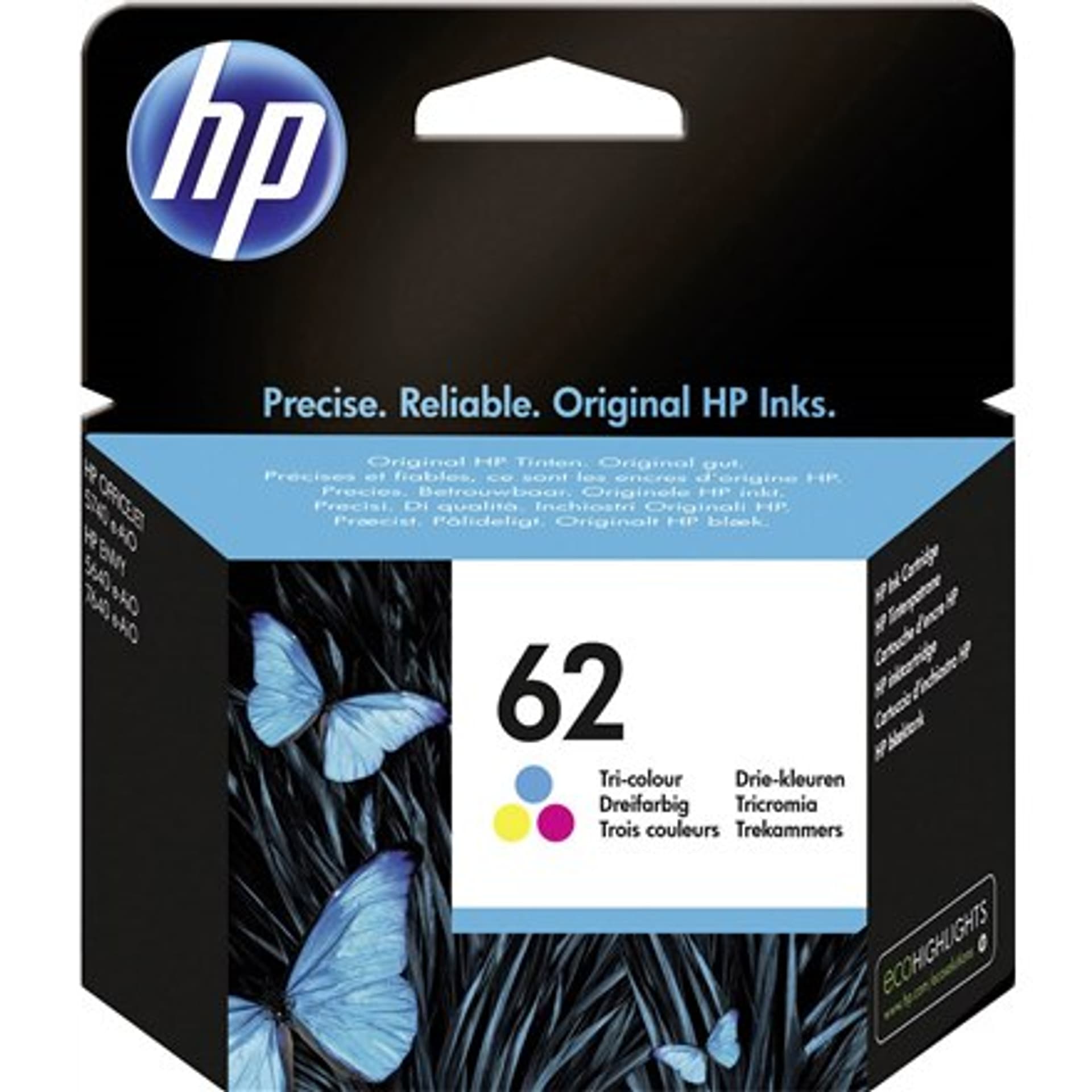 

Trójkolorowy wkład atramentowy HP 62 C2P06AE, cyjan, magenta, żółty