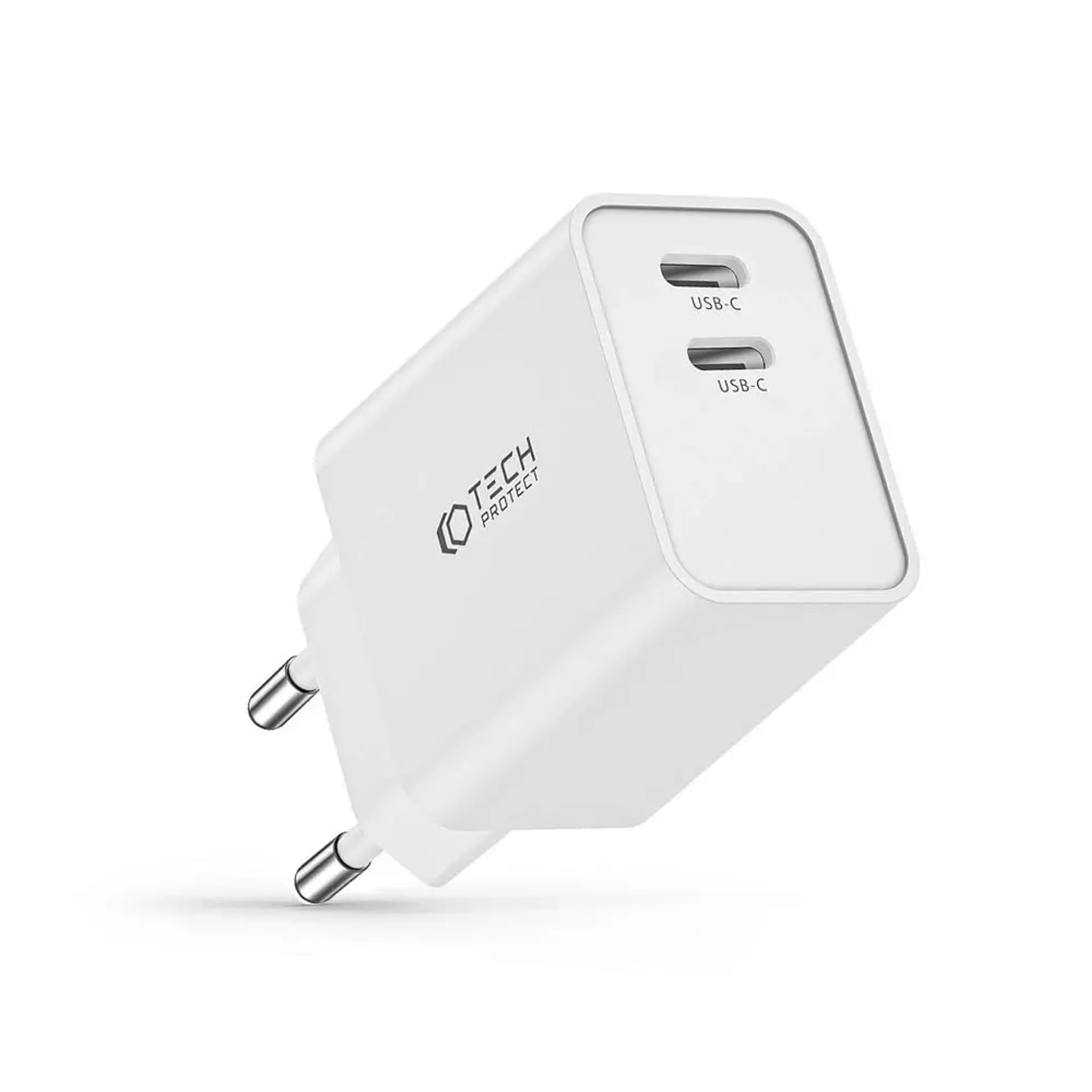 

Ładowarka sieciowa Tech-protect c35w 2-port network charger PD35w white