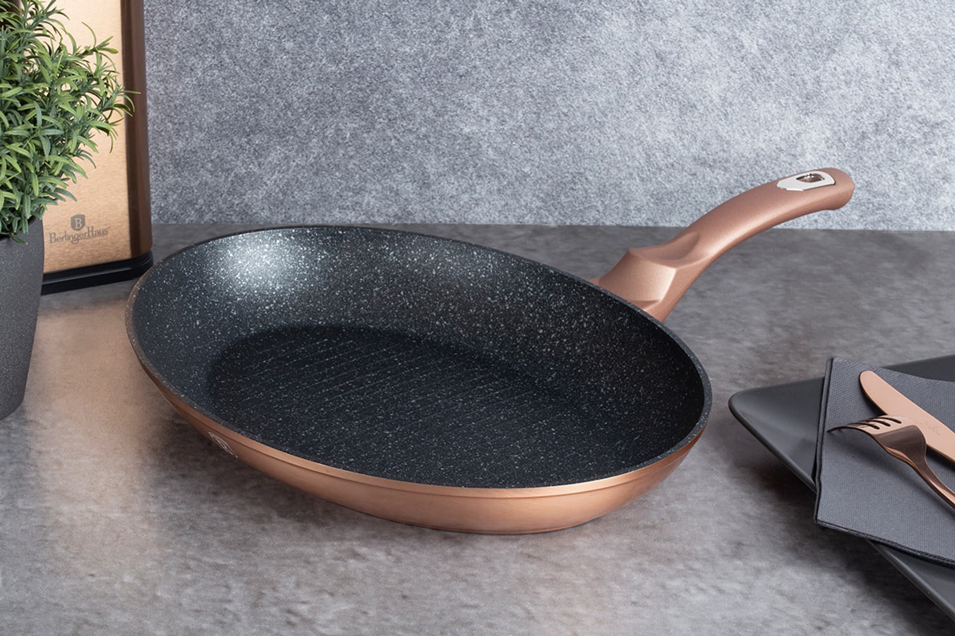 

PATELNIA GRANITOWA DO RYB BERLINGER HAUS BH-7170 ROSE GOLD