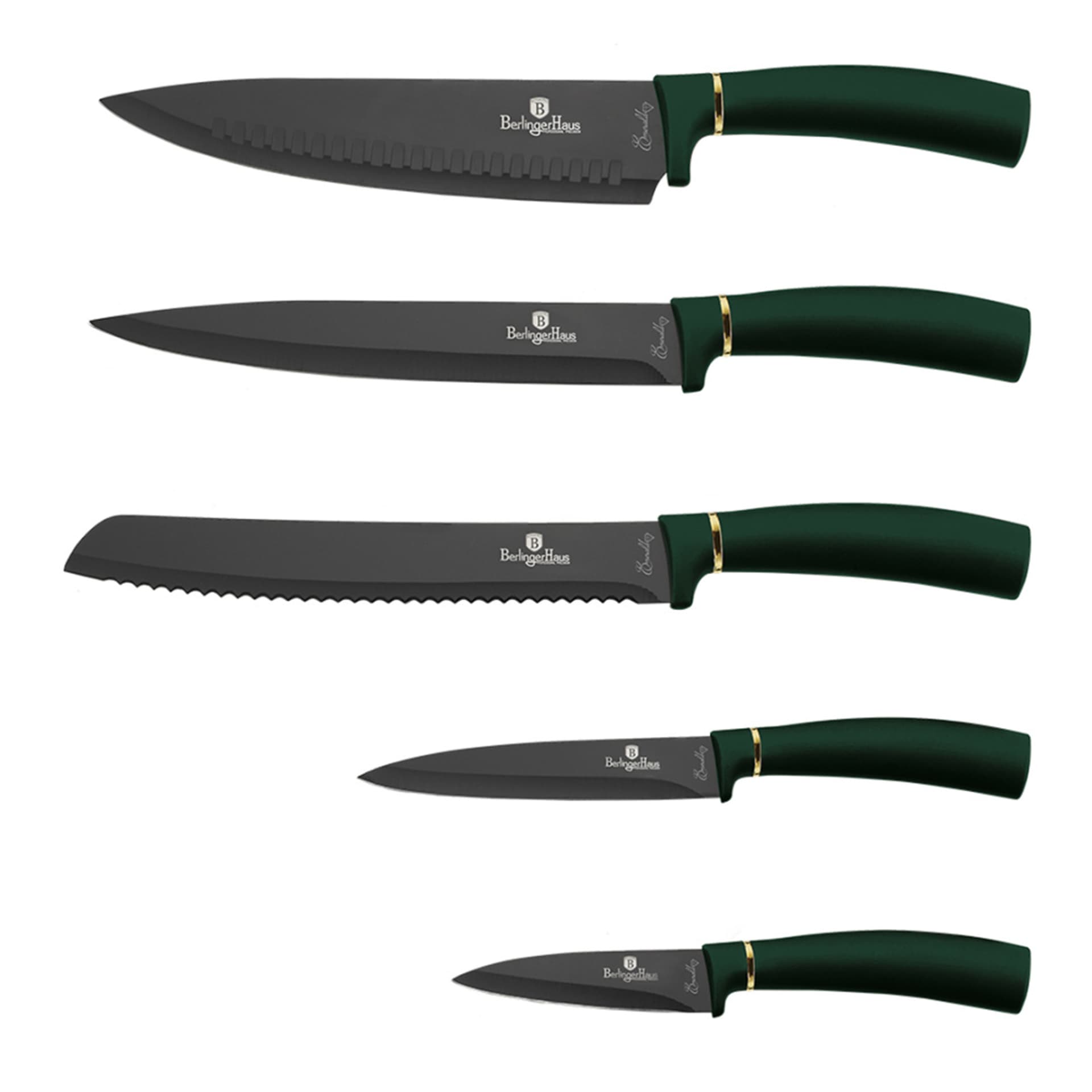 

ZESTAW 6 NOŻY KUCHENNYCH BERLINGER HAUS BH-2518 Emerald