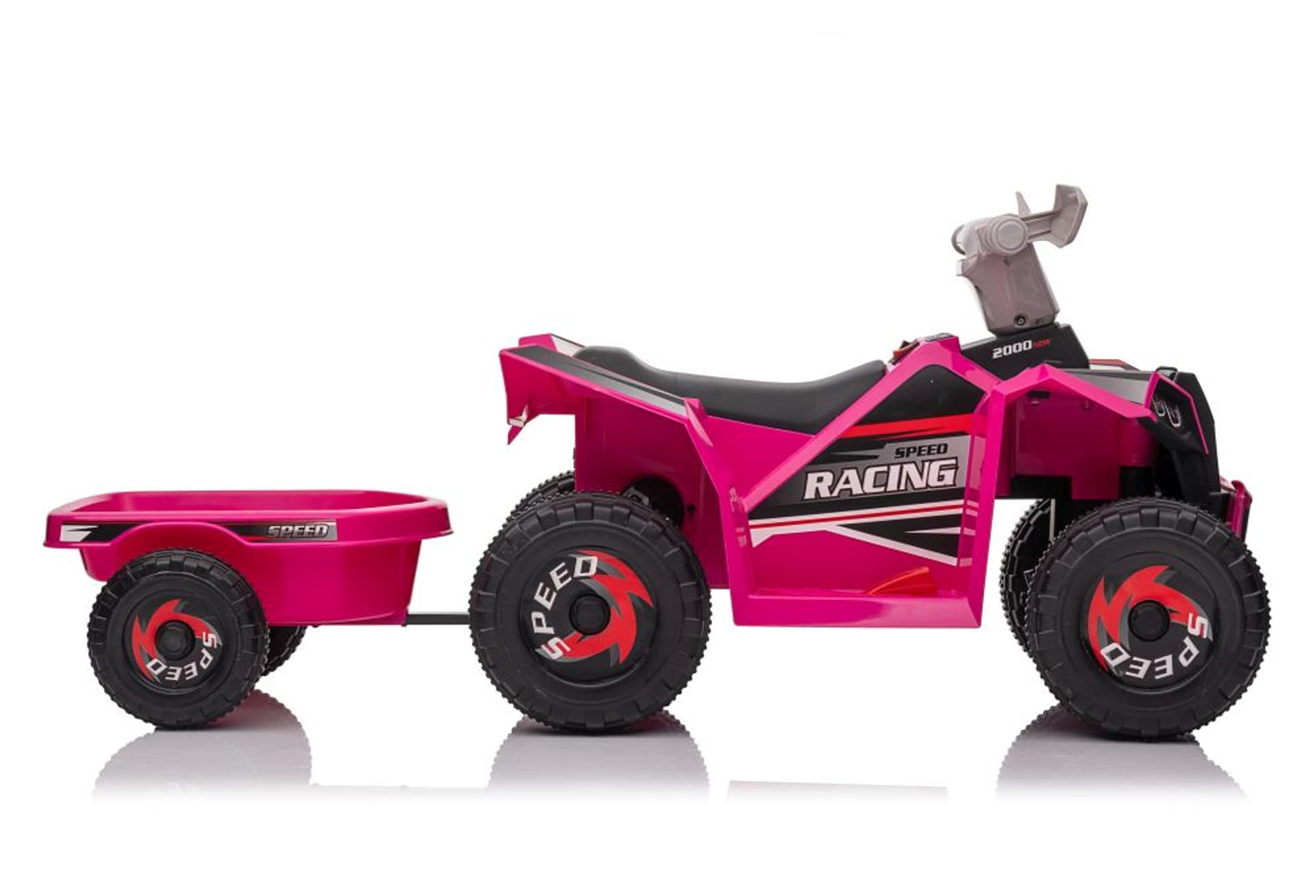 

Quad Na Akumulator XMX630T Różowy Z Przyczepą