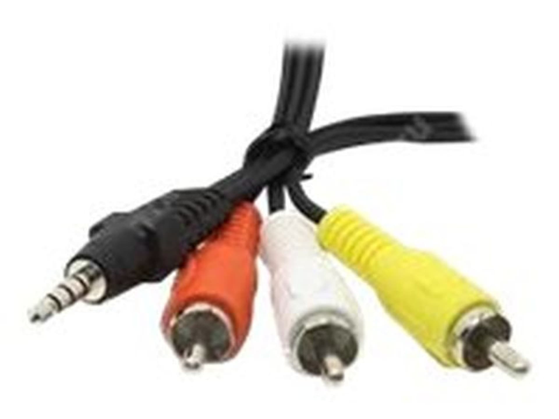 

GEMBIRD CCA-4P2R-2M 2m /sMini-telefon 3.5 mm 3x RCA