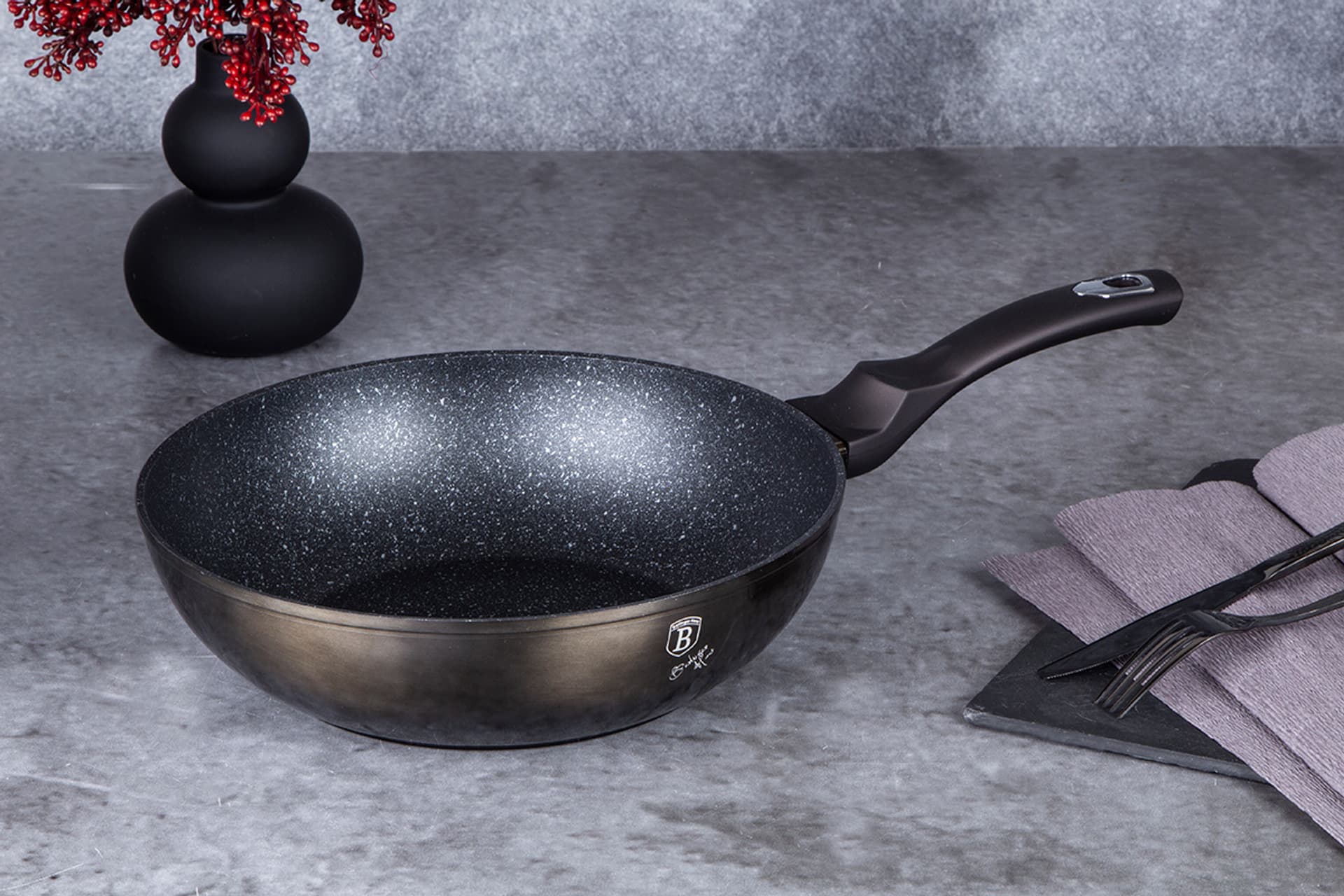 

WOK GRANITOWY 28cm BERLINGER HAUS BH-6610