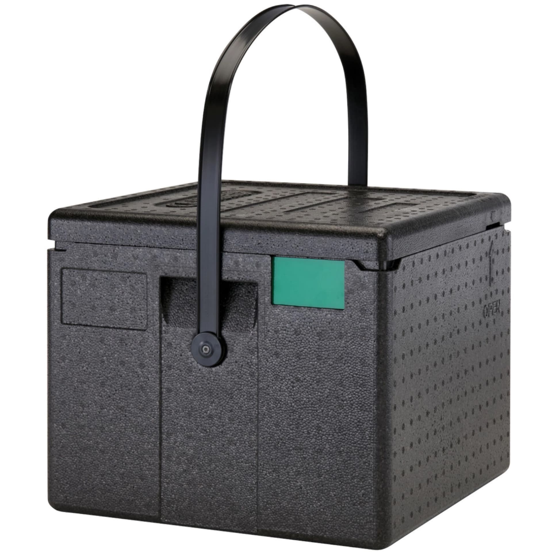 

Pojemnik termoizolacyjny na 6 kartonów pizzy ładowany od góry z rączką CAM GOBOX 410 x 410 x 339 mm
