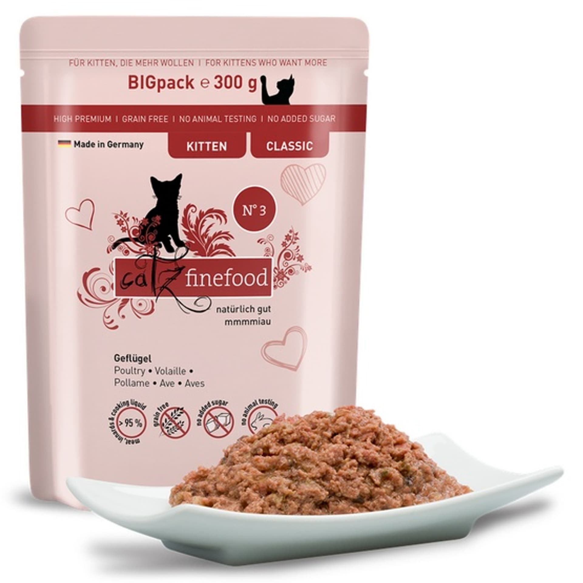 

Catz Finefood Classic Kitten N.03 Drób saszetka 300g