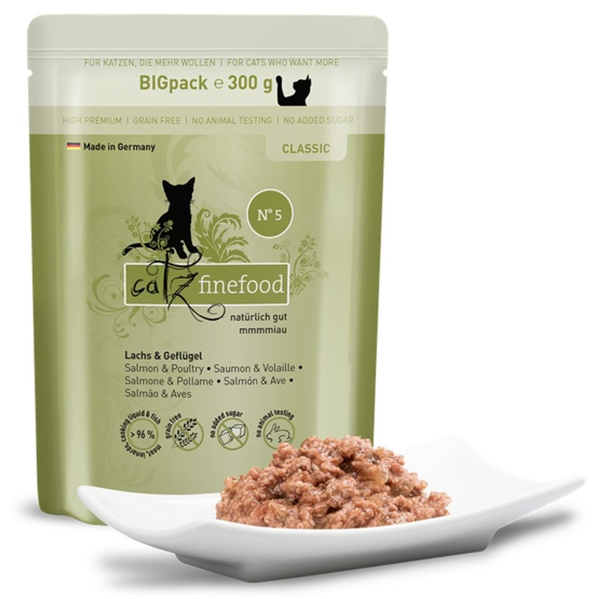 

Catz Finefood Classic N.05 Łosoś i drób saszetka 300g