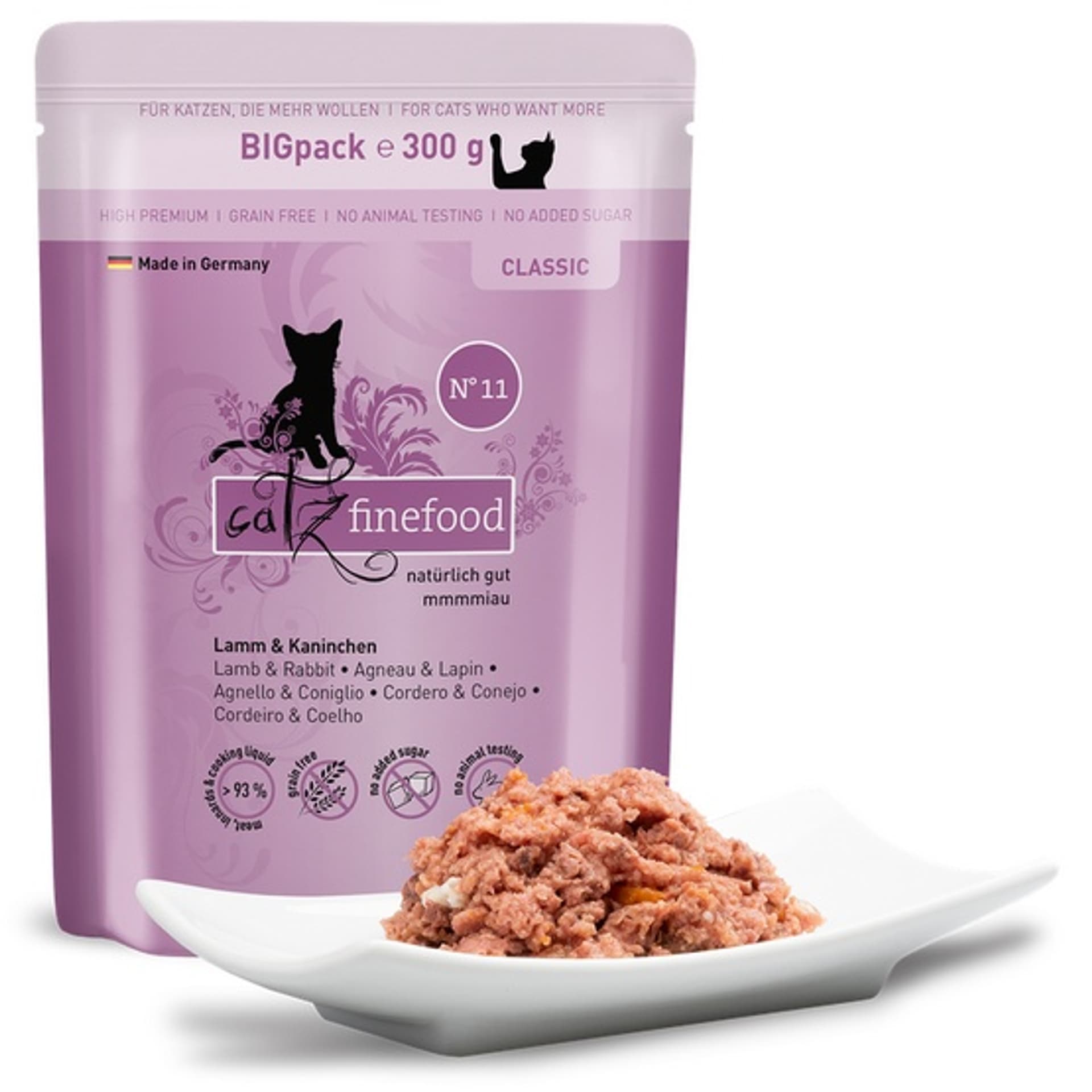 

Catz Finefood Classic N.11 Jagnięcina i Królik saszetka 300g