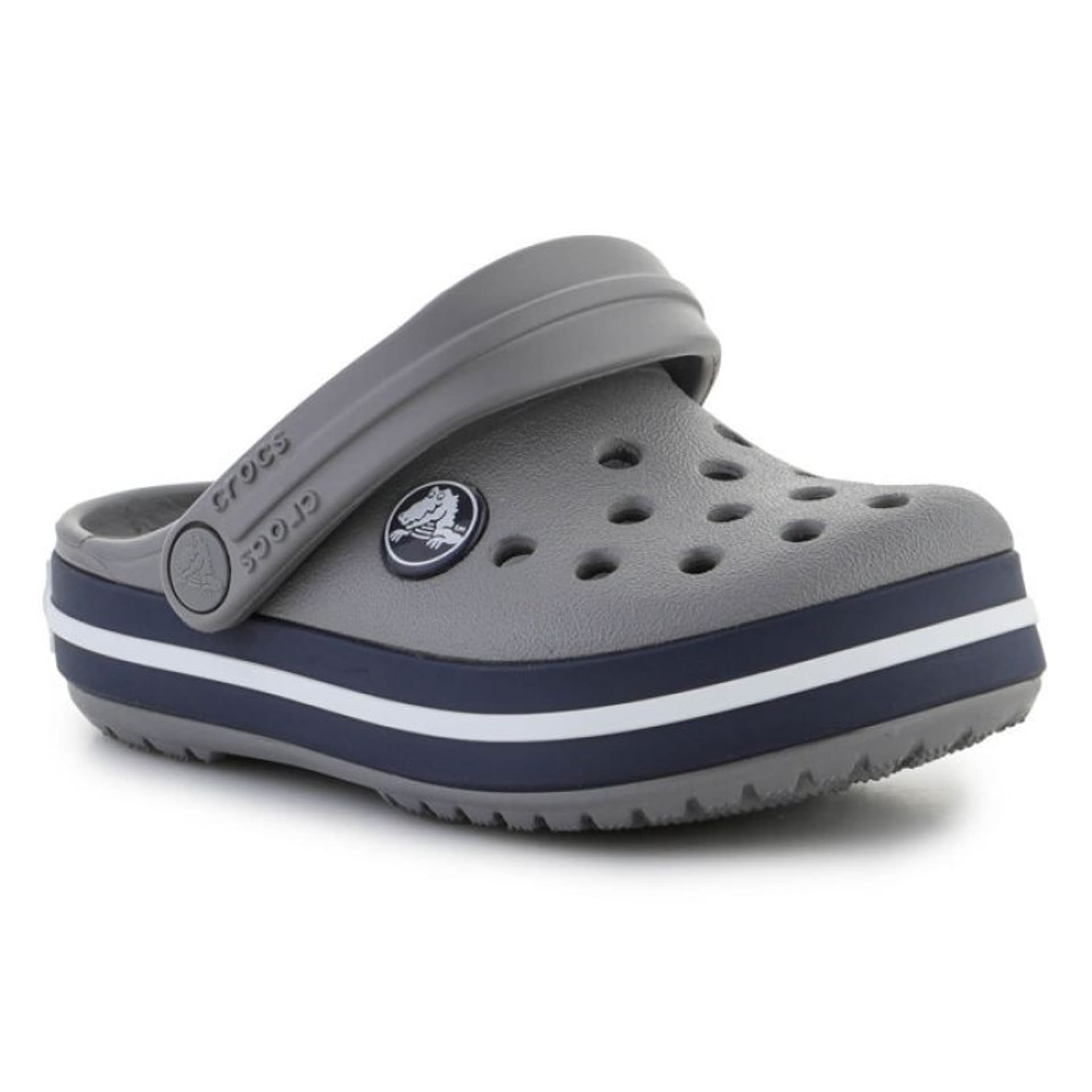 

Klapki Crocs Kids Toddler Crocband Clog Jr (kolor Szary/Srebrny, rozmiar EU 22/23)
