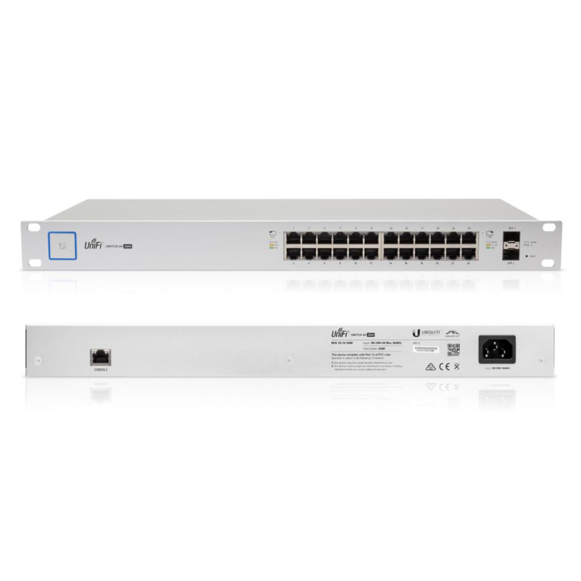 

Ubiquiti UniFi Switch US-24-250W 24xGLAN 2xSPF PoE