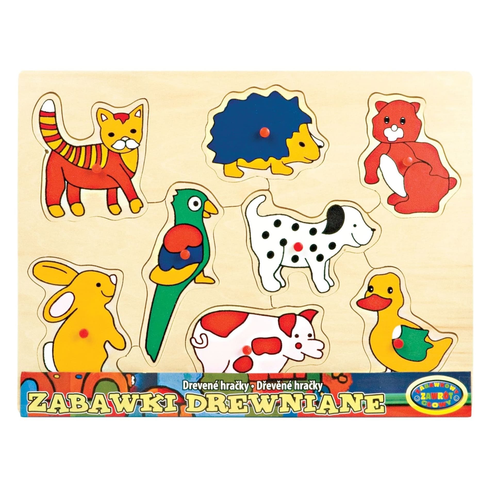 

UKŁADANKA DREWNIANA -zwierzęta domowe