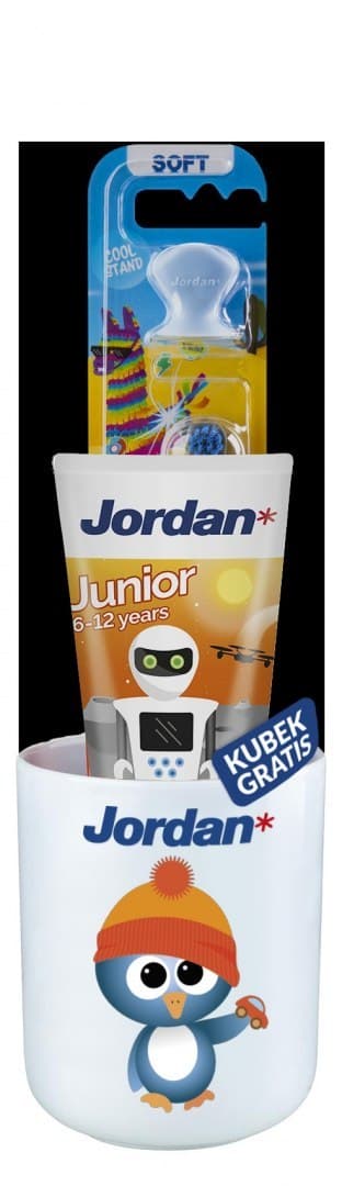 

Jordan Junior Zestaw (Pasta do zębów dla dzieci 6-12 lat 50ml+szczoteczka+kubek)