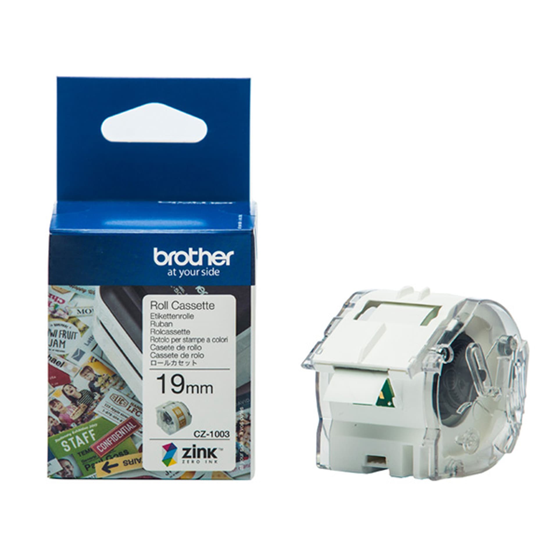 

Brother taśma papierowa 19mm x 5m, biała, CZ1003, do drukarki VC-500W