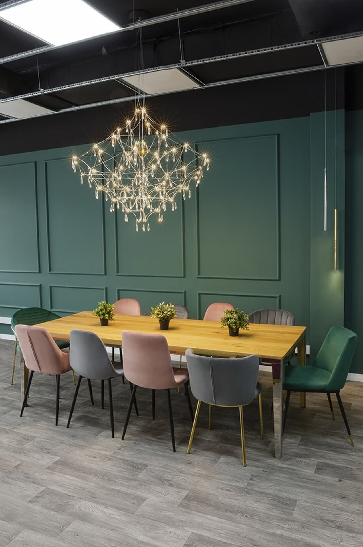 

Lampa wisząca CONSTELATION 100 GOLD - LED, stal szczotkowana