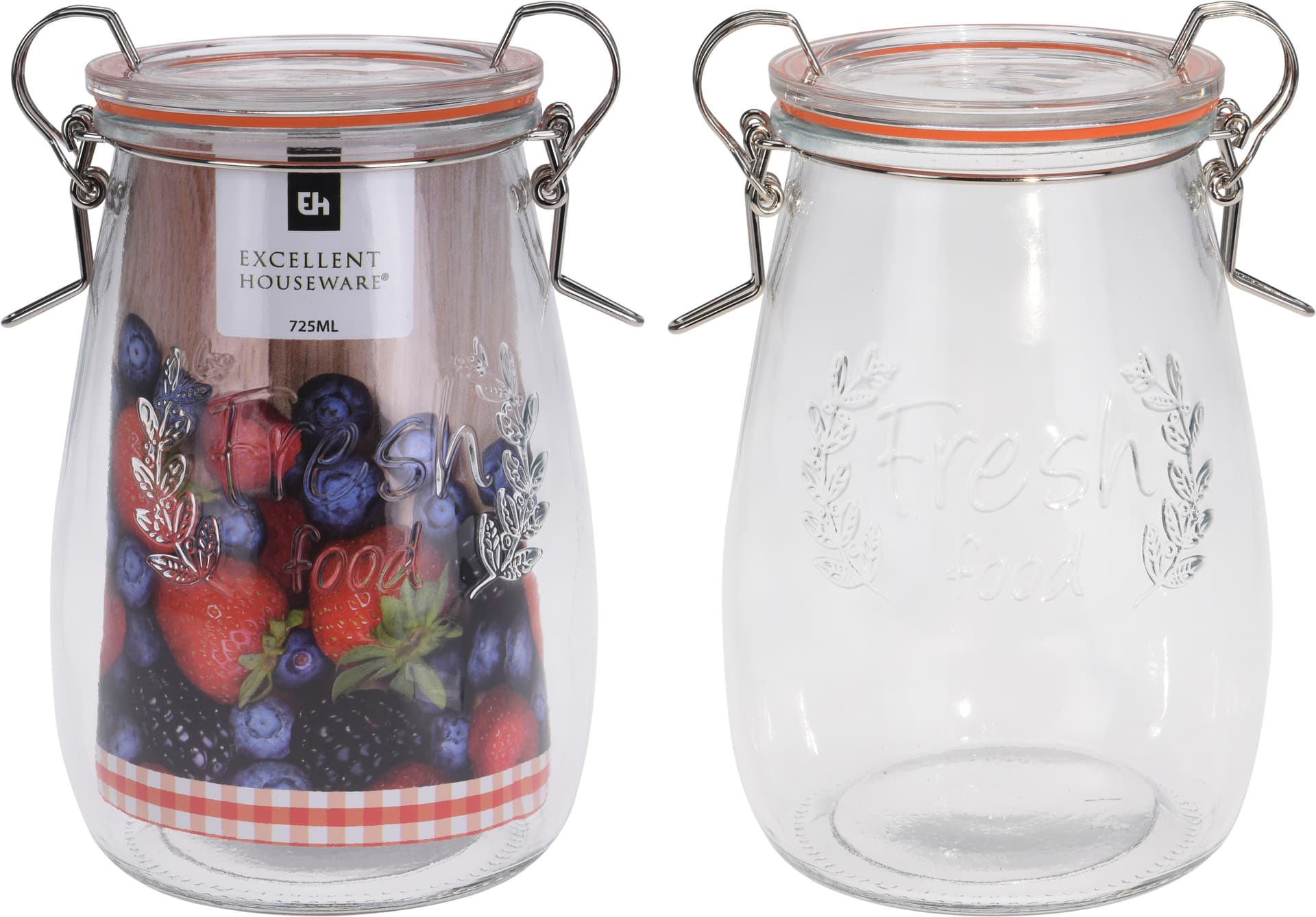 

Słój szklany 725ML 13XH17cm