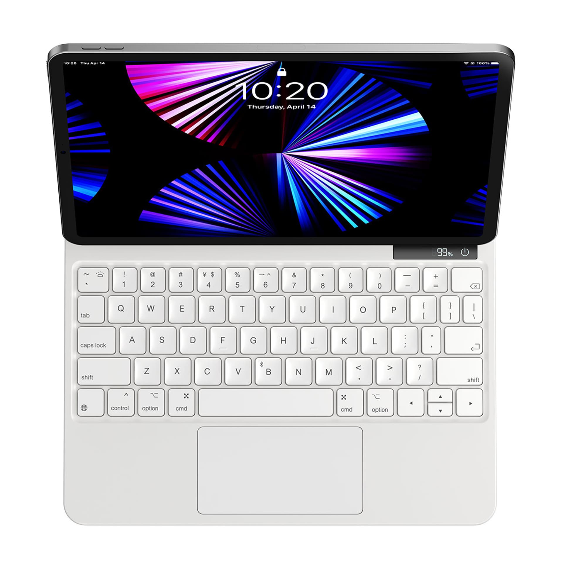 

Baseus Brilliance etui magnetyczne klawiatura bezprzewodowa z wyświetlaczem iPad Pro 11" (2018/2020/2021) / iPad Air 4 10.9" / iPad Air 5 10.9" biały, 2018/2020/2021) / ipad air 4 10.9" / ipad air 5 10.9" biał