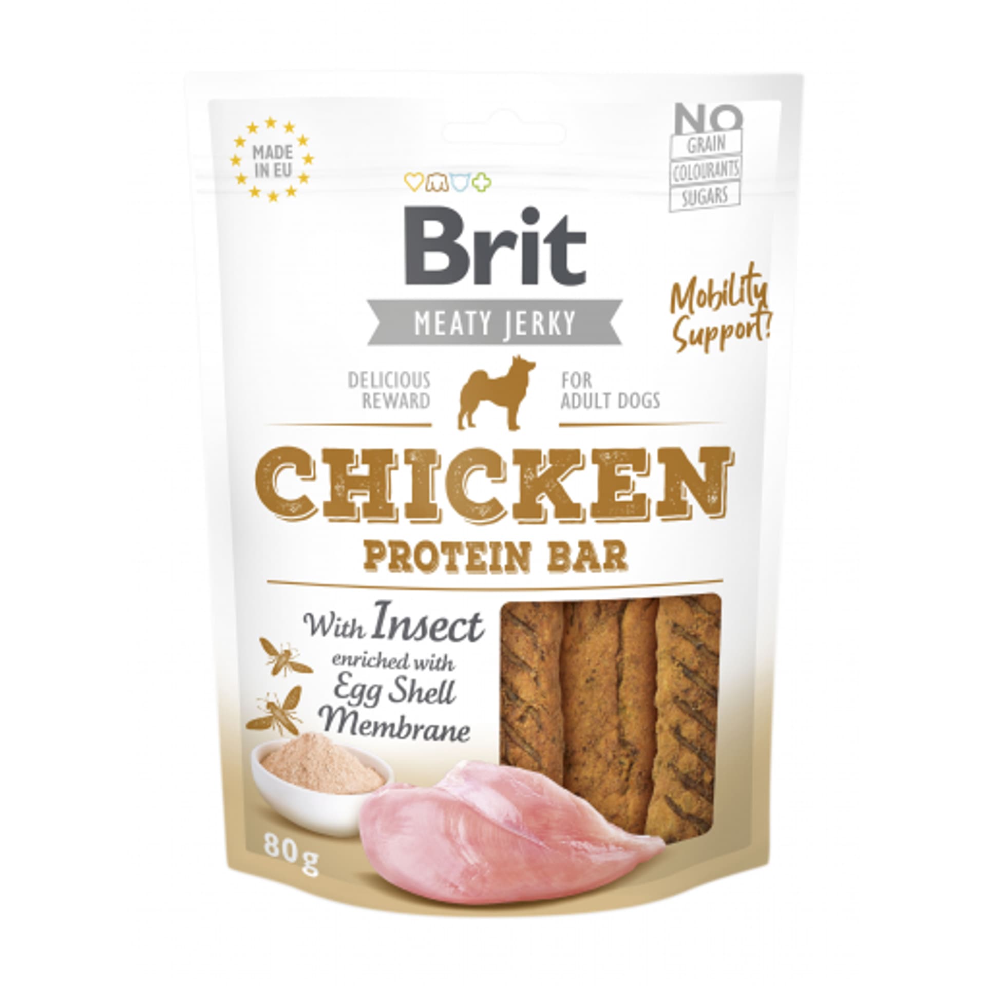 

Brit Meaty Jerky z kurczakiem i insektami 200g