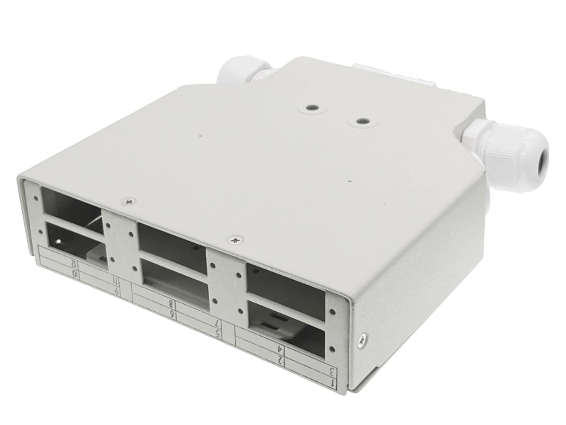 

Przełącznica światłowodowa na szynę DIN 6xSC duplex z płytą czołową ALANTEC - ALANTEC