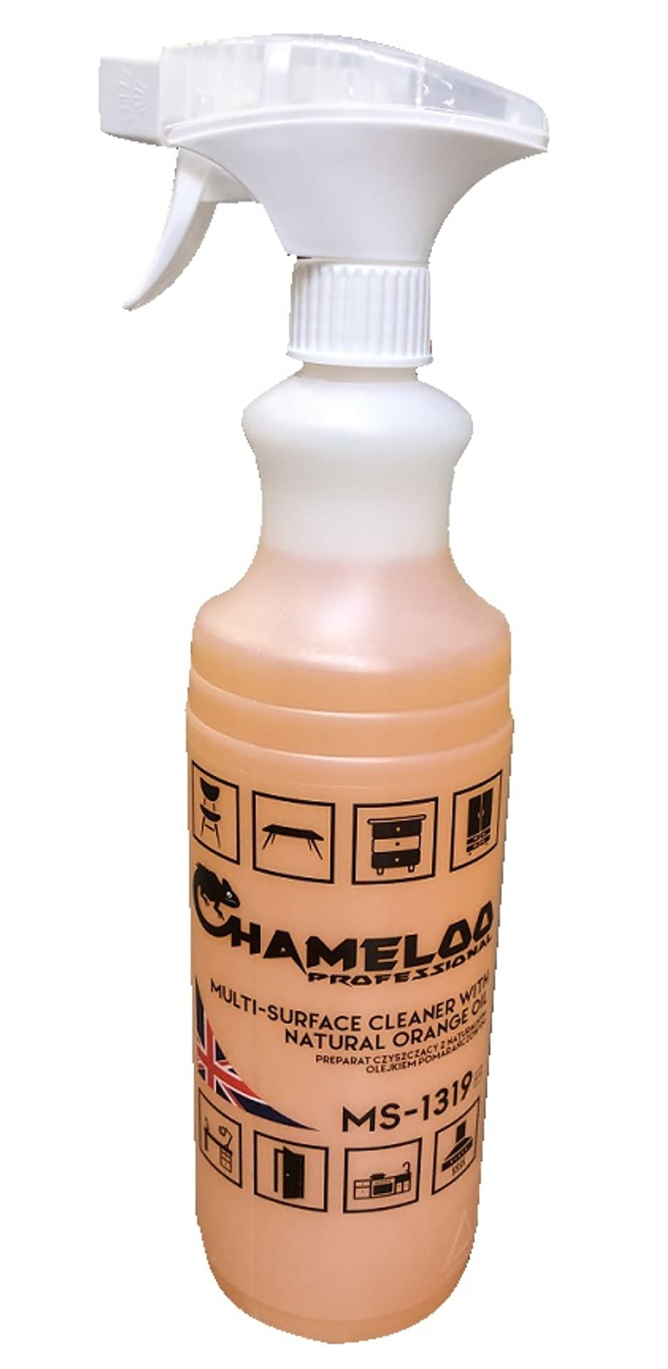 

CHAMELOO Spray 1L preparat czyszczący z olejkiem MULTI-SURFACE CLEANER WITH NATURAL ORANGE