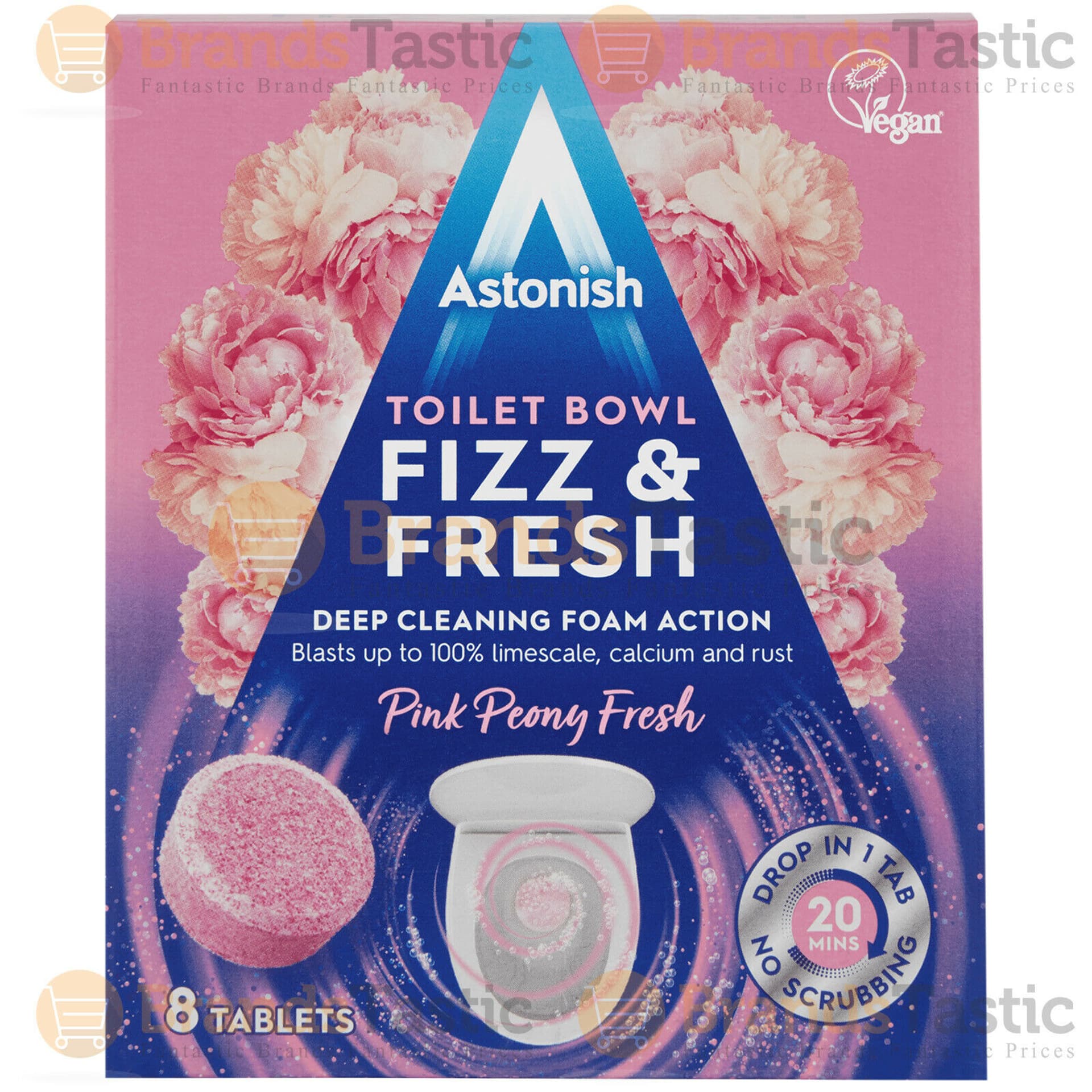 

ASTONISH Tabletki do czyszczenia toalety PINK PEONY FRESH FRAGRANCE 10szt 250g