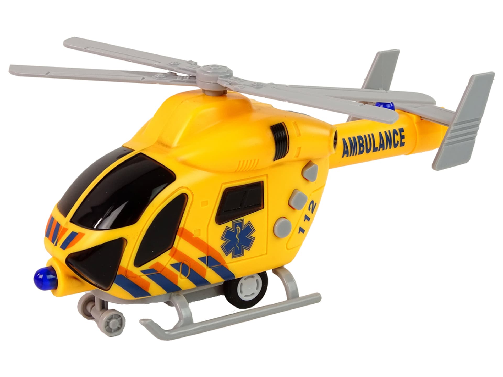 

Helikopter Ratunkowy Ambulans Żółty Dźwięk Światła Śmigła