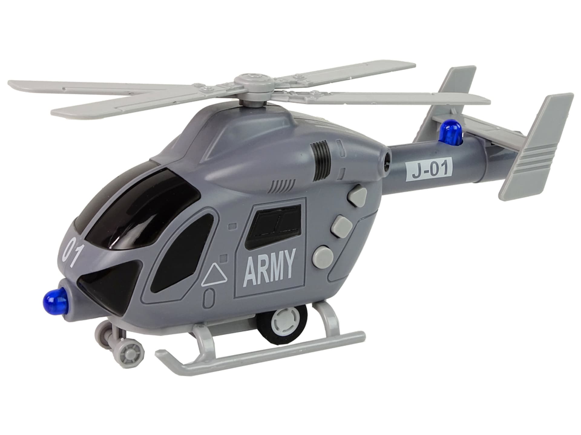 

Helikopter Wojskowy Szary Dźwięk Światła Śmigła