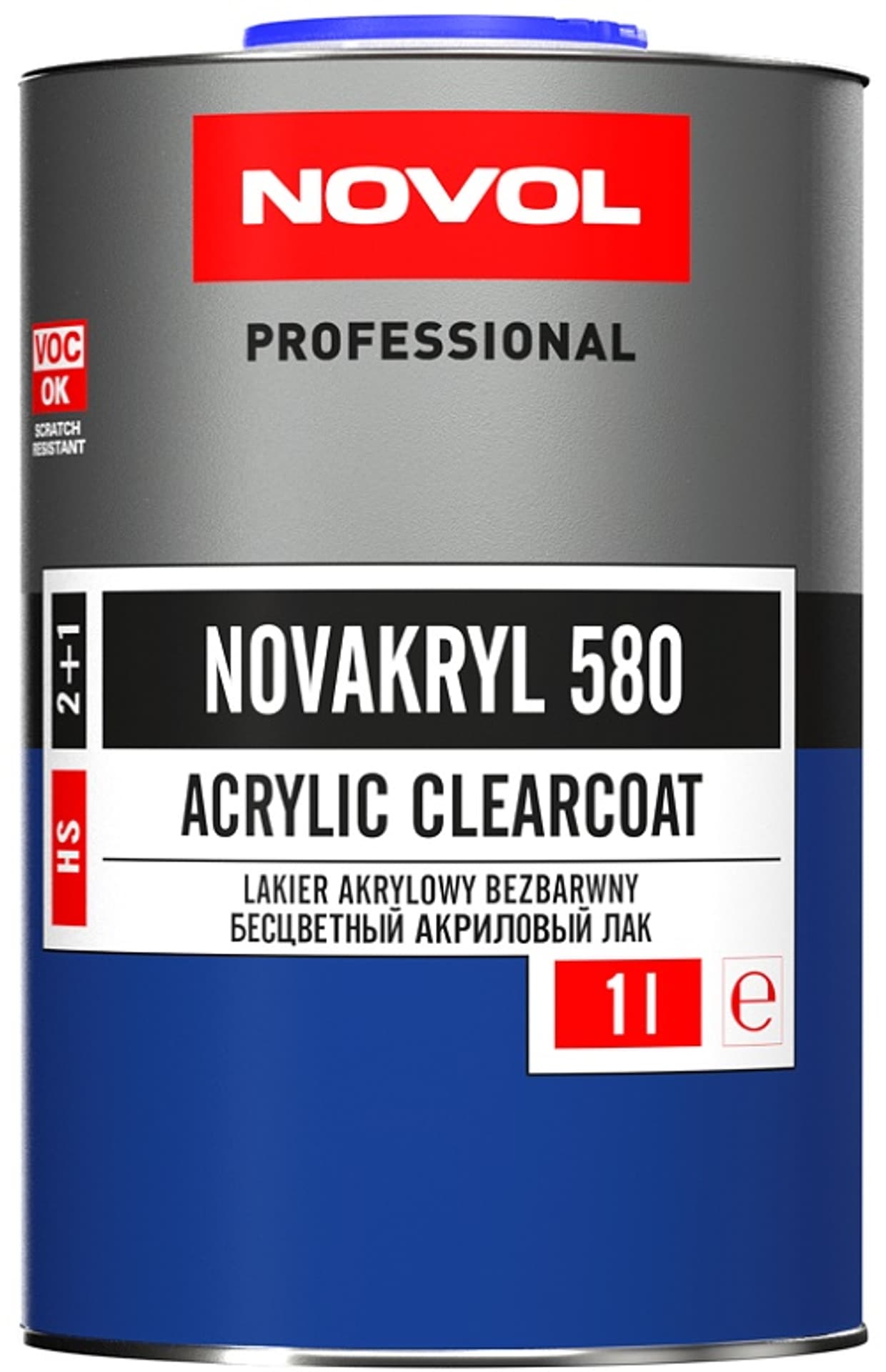 

LAKIER BEZBARWNY NOVAKRYL 580 2:1 1L