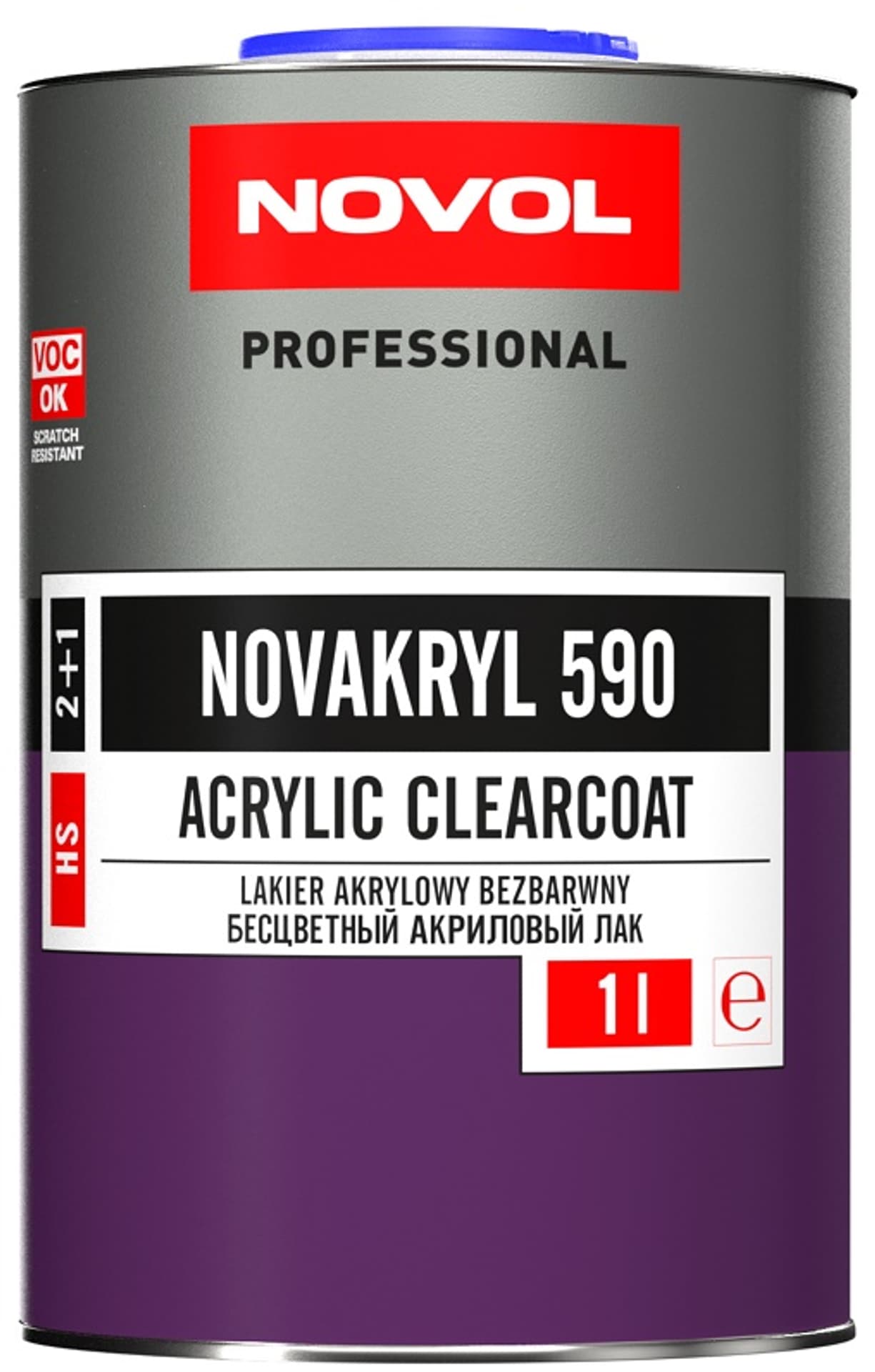 

LAKIER BEZBARWNY NOVAKRYL 590 2:1 1L