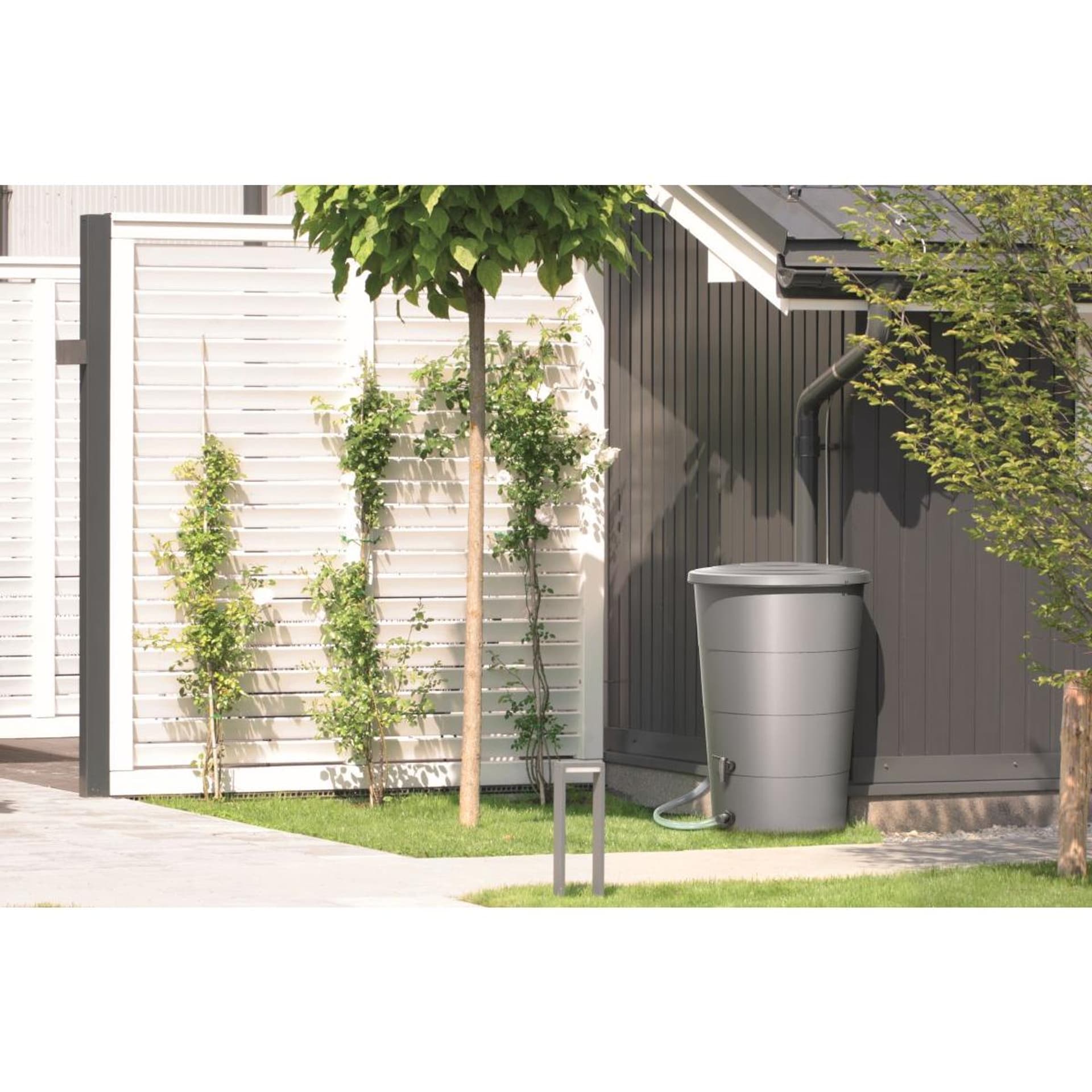 

ZBIORNIK POJEMNIK NA WODĘ DESZCZÓWKĘ SMOOTH 160L SMOOTH GRAY