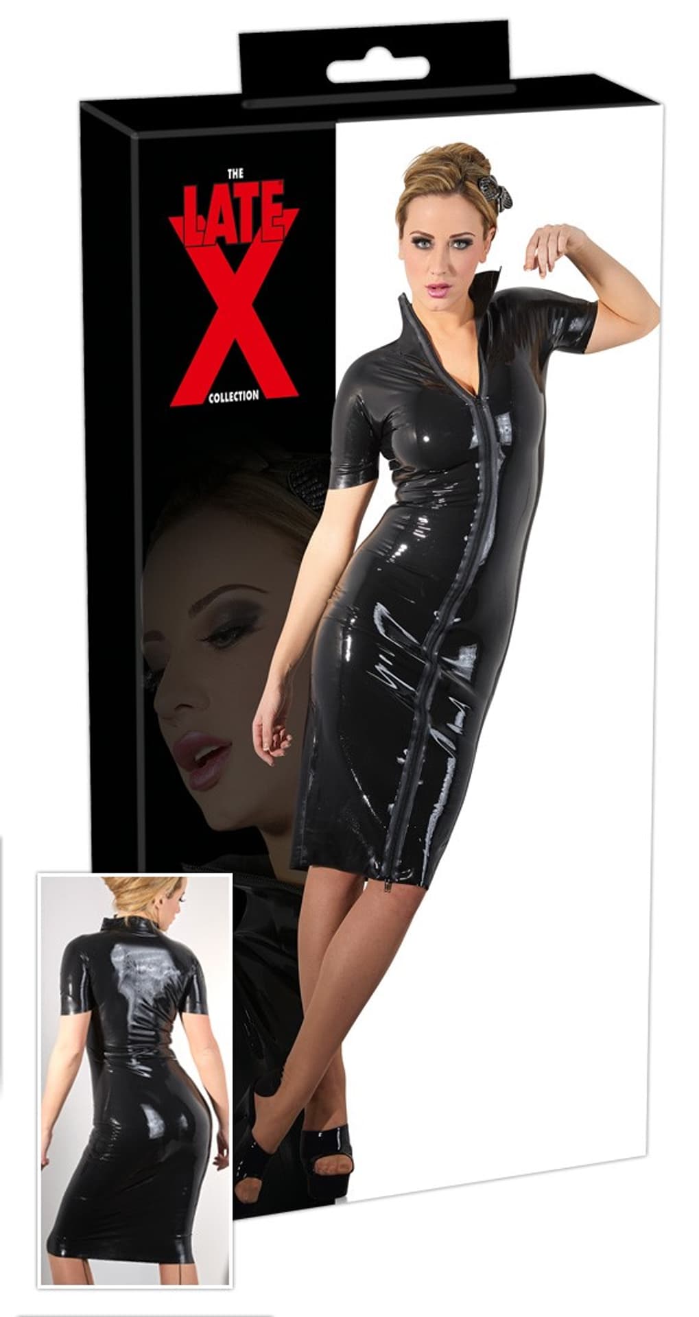 

SUKIENKA LATEX DRESS ZIP M
