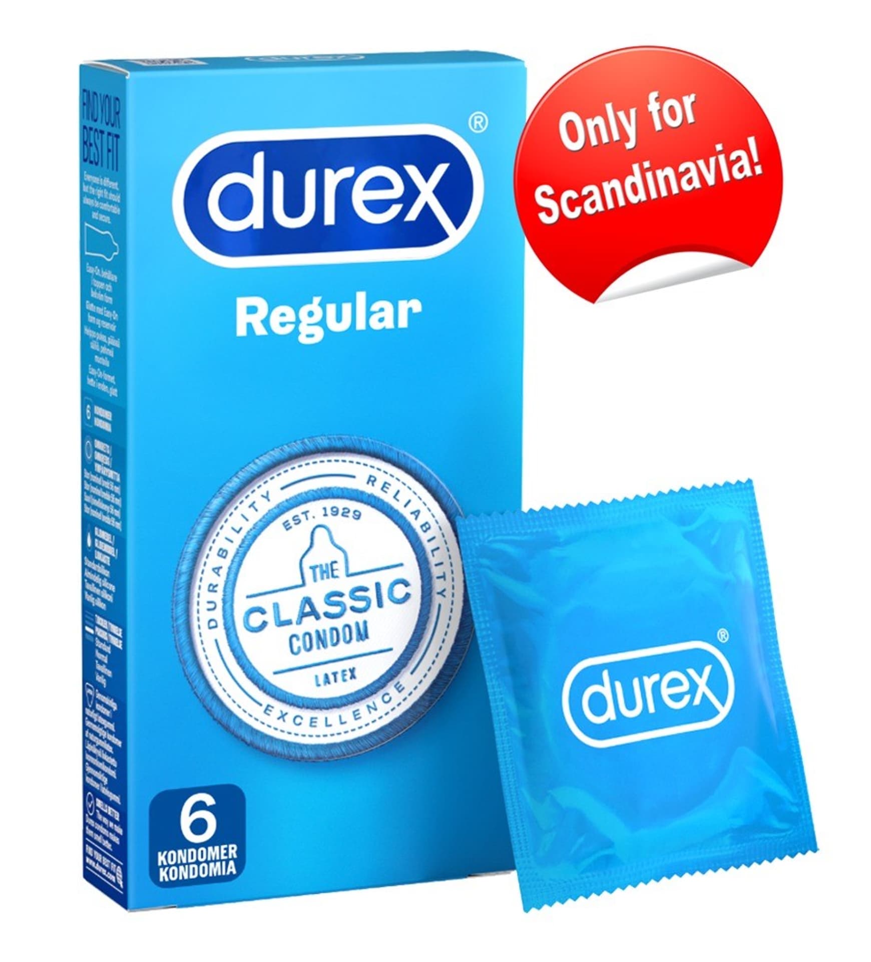 

PREZERWATYWY DUREX REGULAR 6 CONDOMS