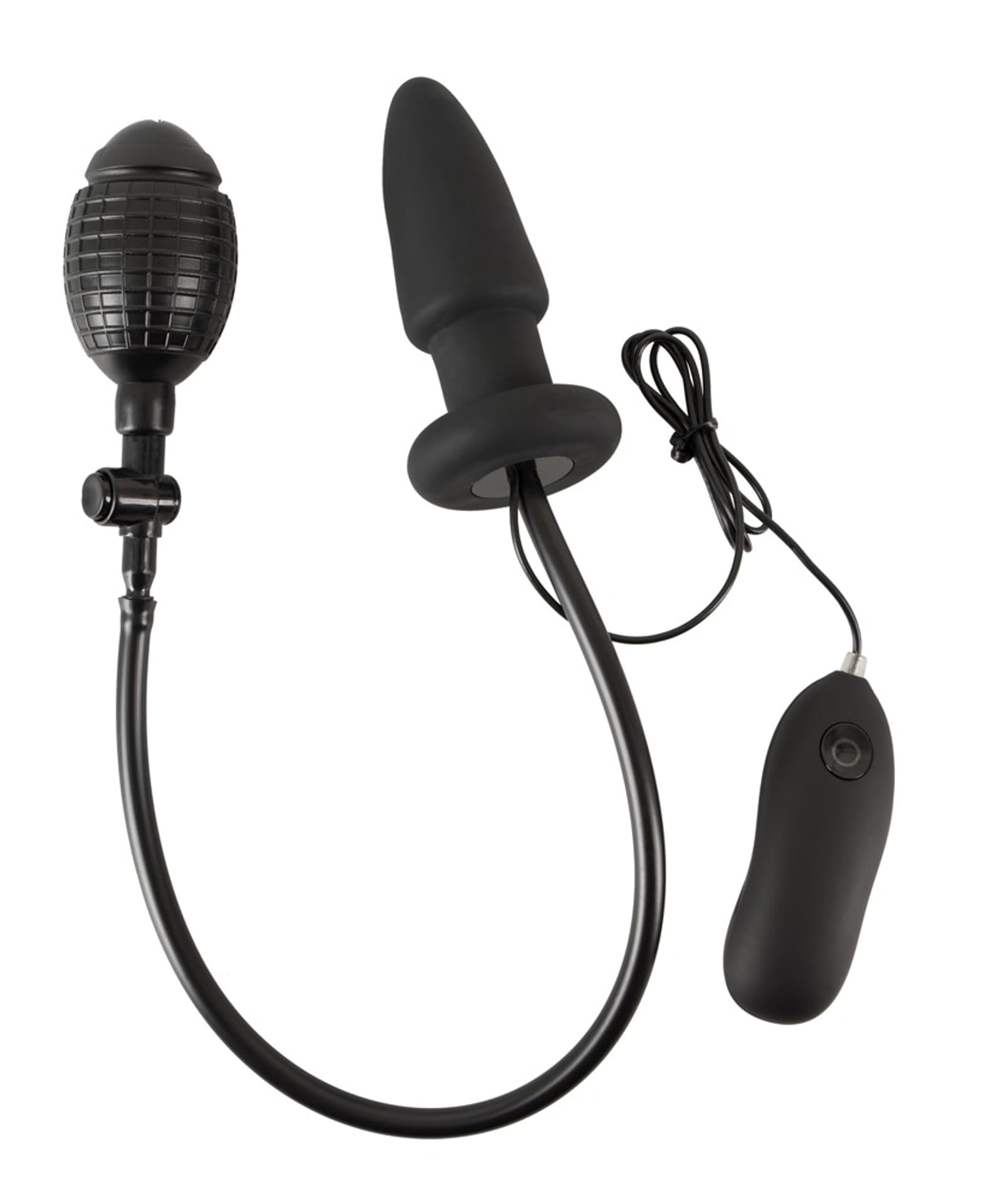 

Korek analny silikonowy pompowany z wibracjami 12,2 cm