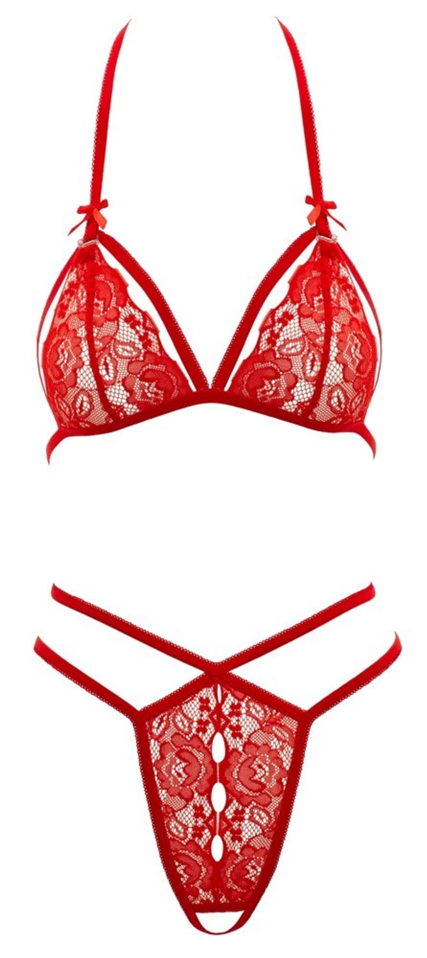 

ZESTAW LACE SET RED M