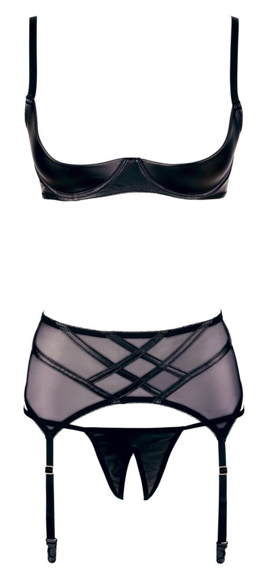 

ZESTAW SHELF BRA SUSPENDER SET 85C/XL