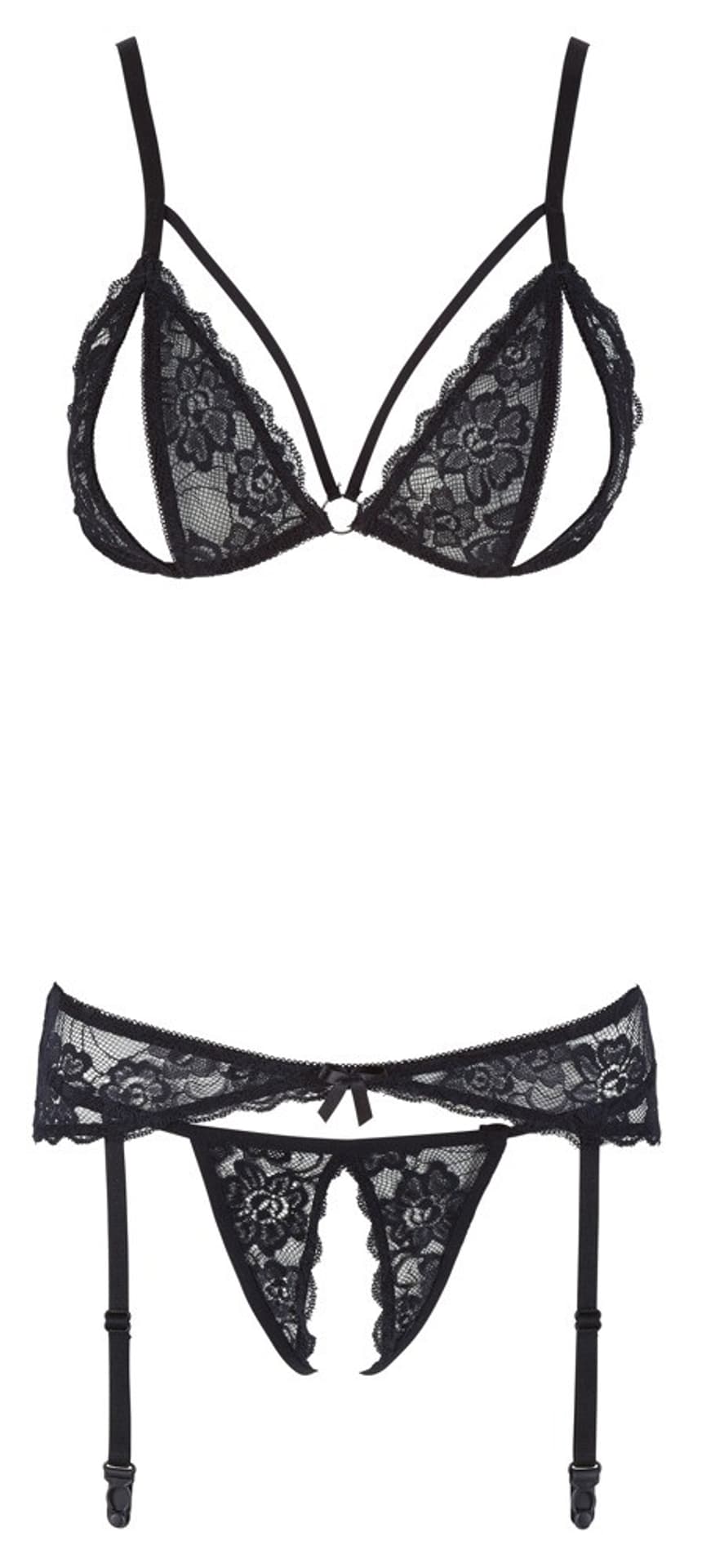 

ZESTAW LACE SUSPENDER SET S