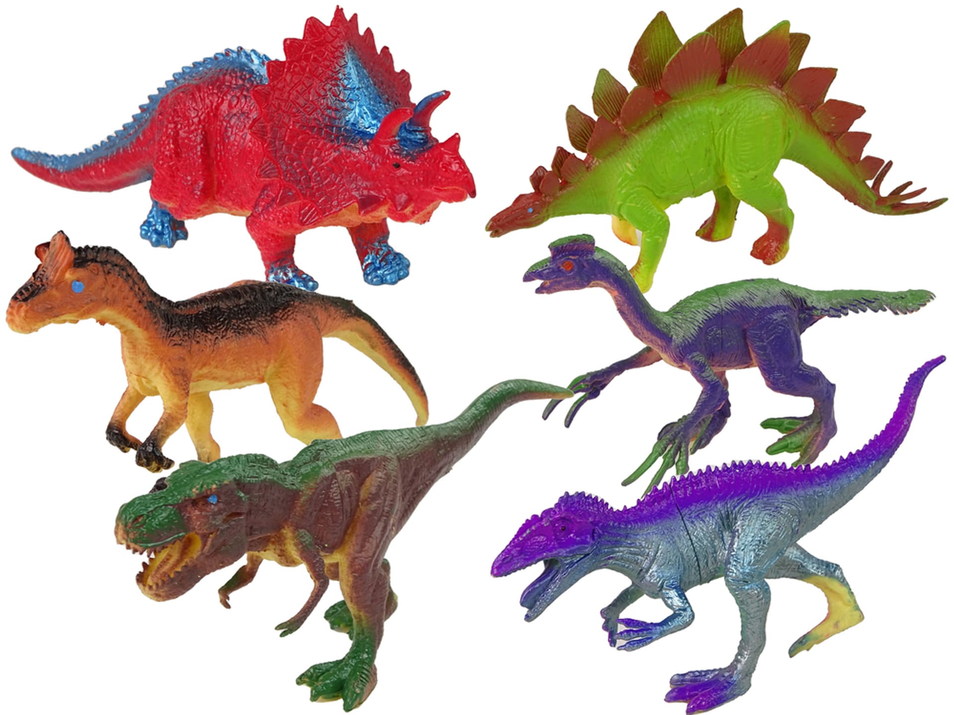 

Figurki Dinozaury Kolorowe 6 Sztuk