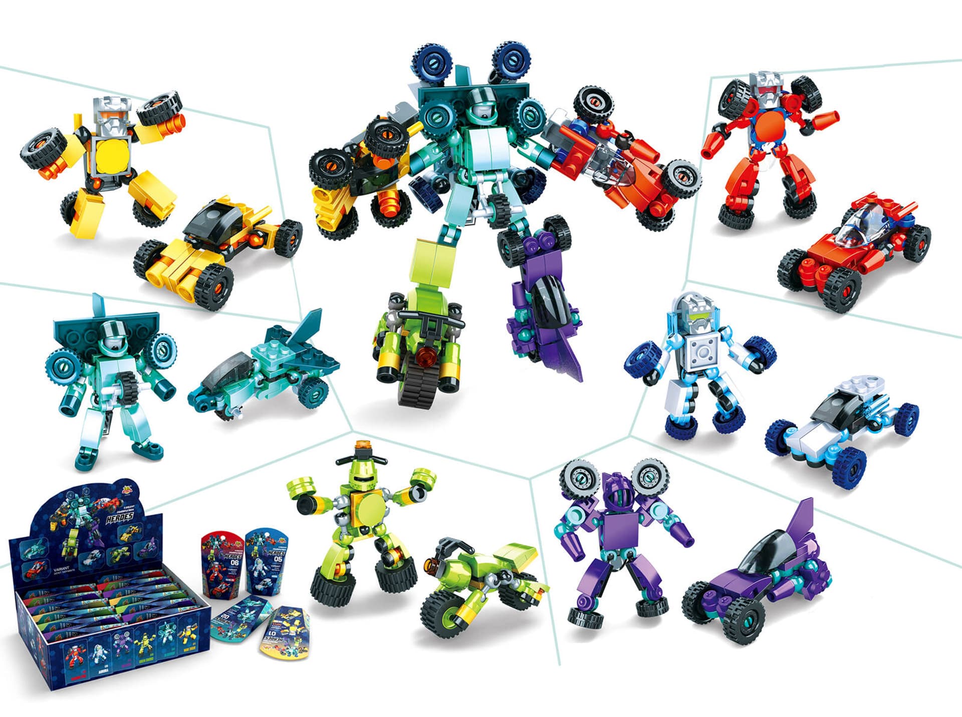 

KLOCKI POJAZDY ROBOTY