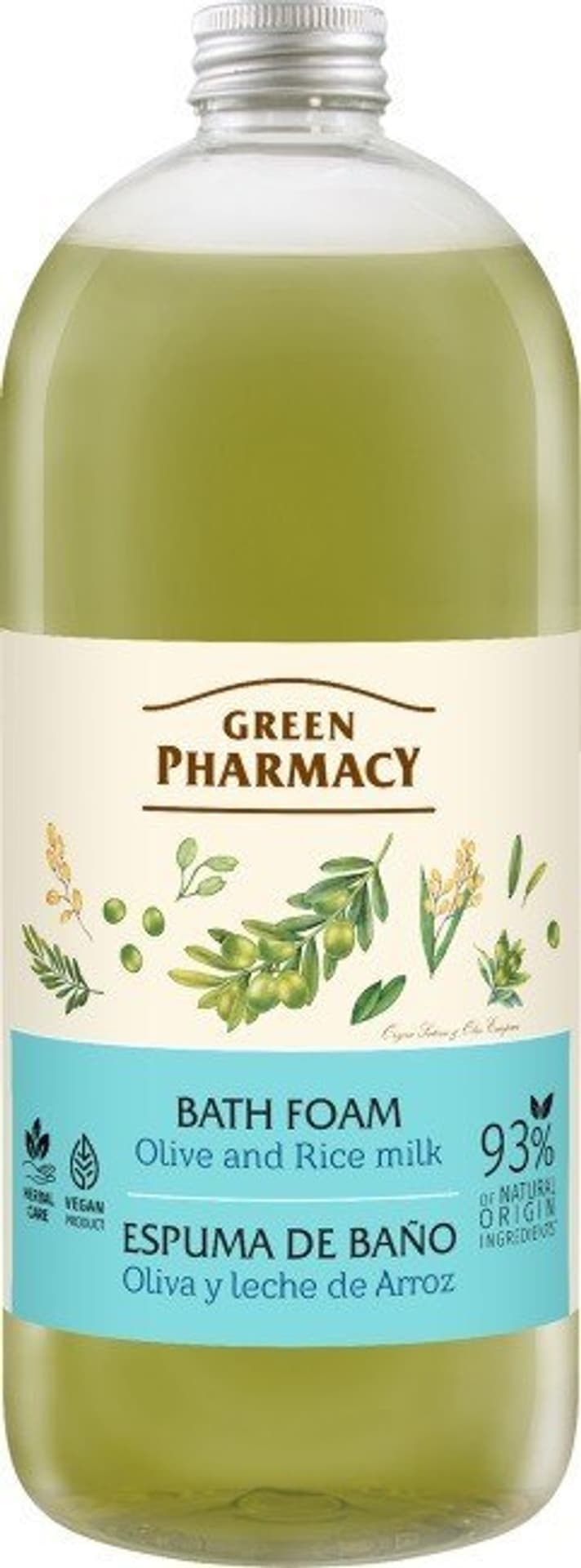 

GREEN PHARMACY Pianka do kąpieli - Oliwki & Mleko Ryżowe 1000ml