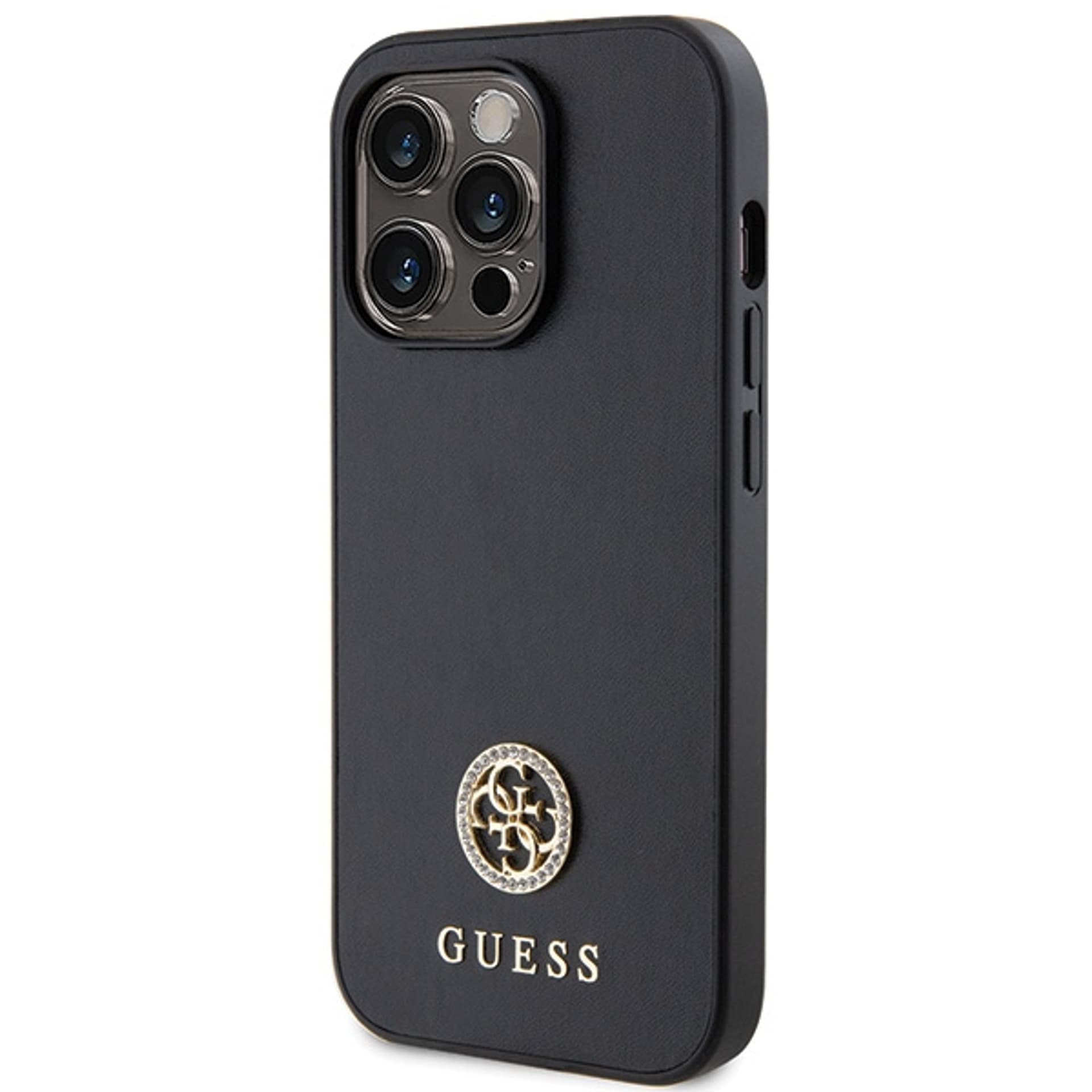 

Guess GUHCP13LPS4DGPK iPhone 13 Pro 6.1" czarny/black hardcase Strass Metal Logo